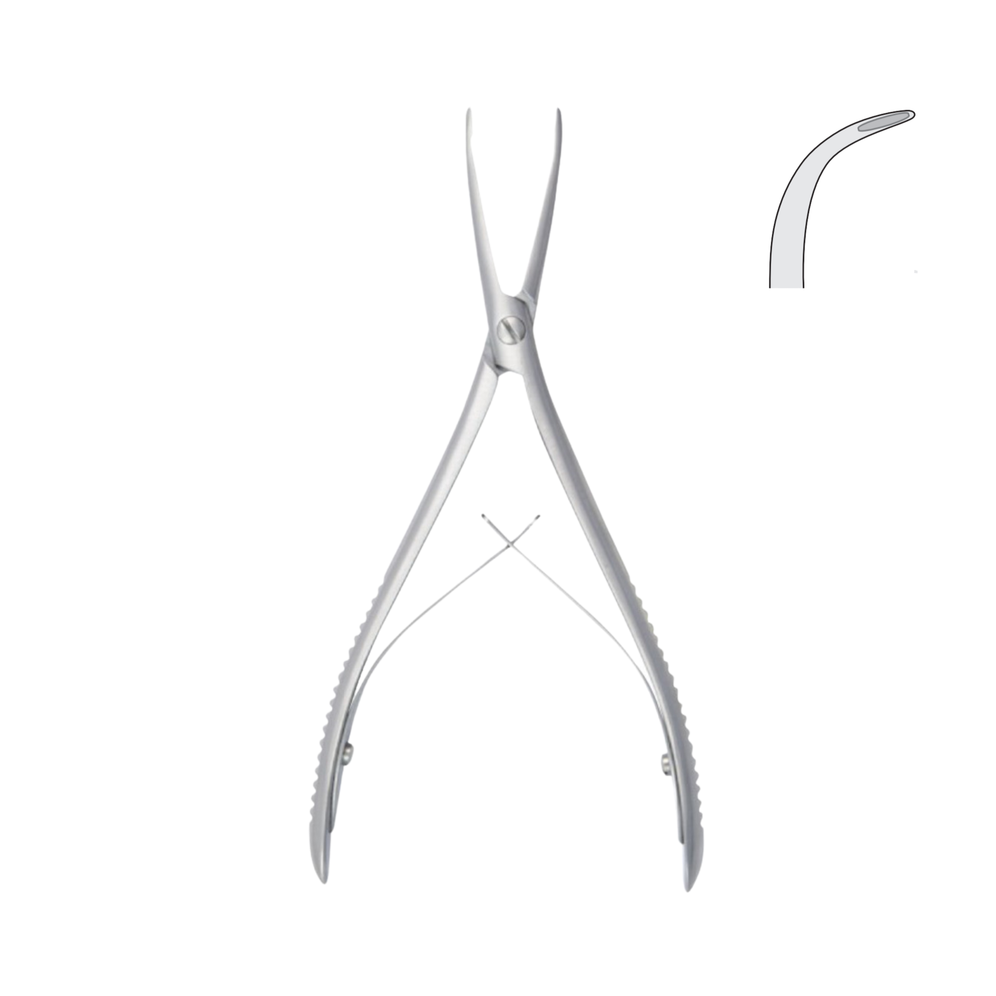 Stellbrink Bone Rongeur, Sharp Curved, 17.0 cm (26-081-17)