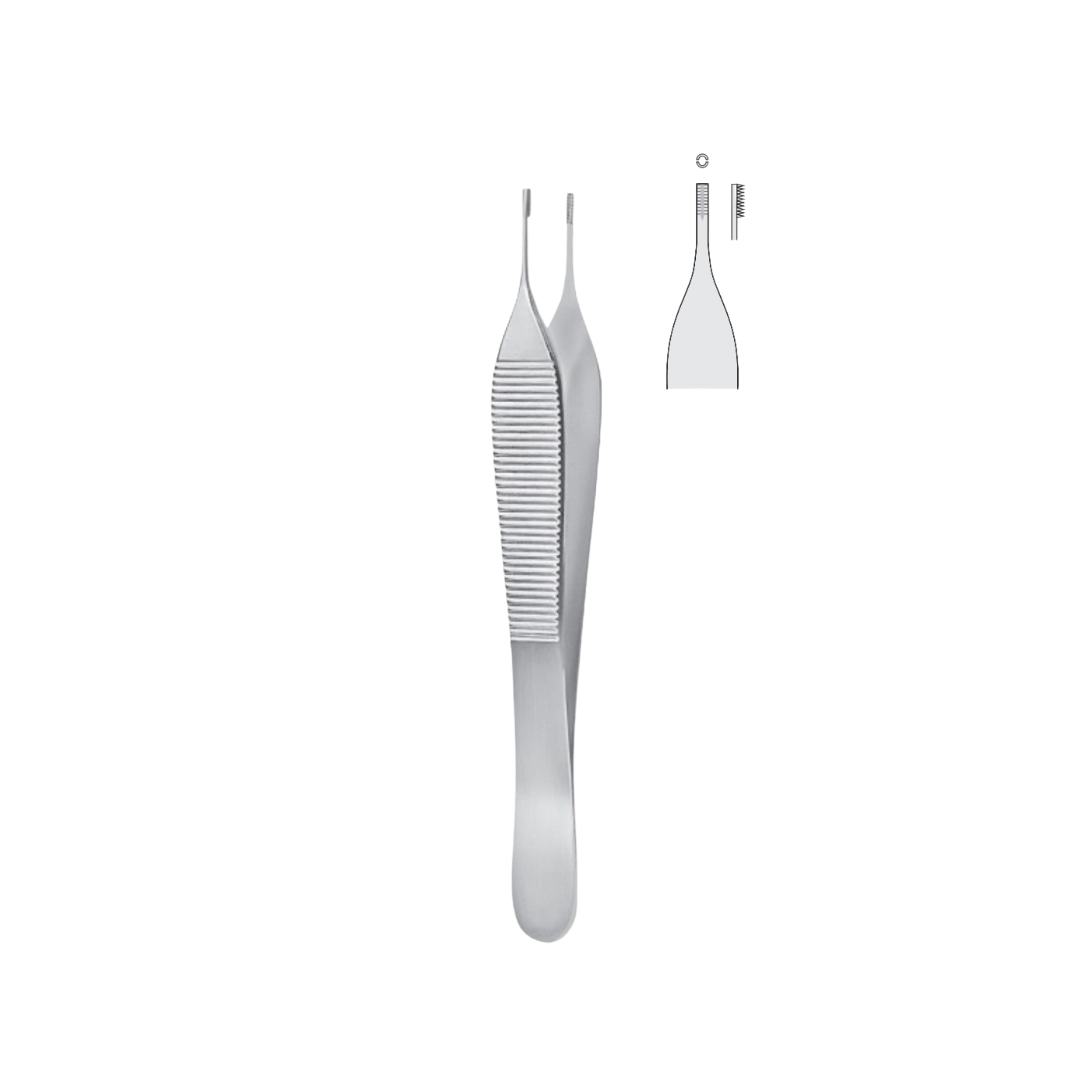 Adson-Brown Forceps, 7x7 Teeth, 12.0 cm (03-020-12)