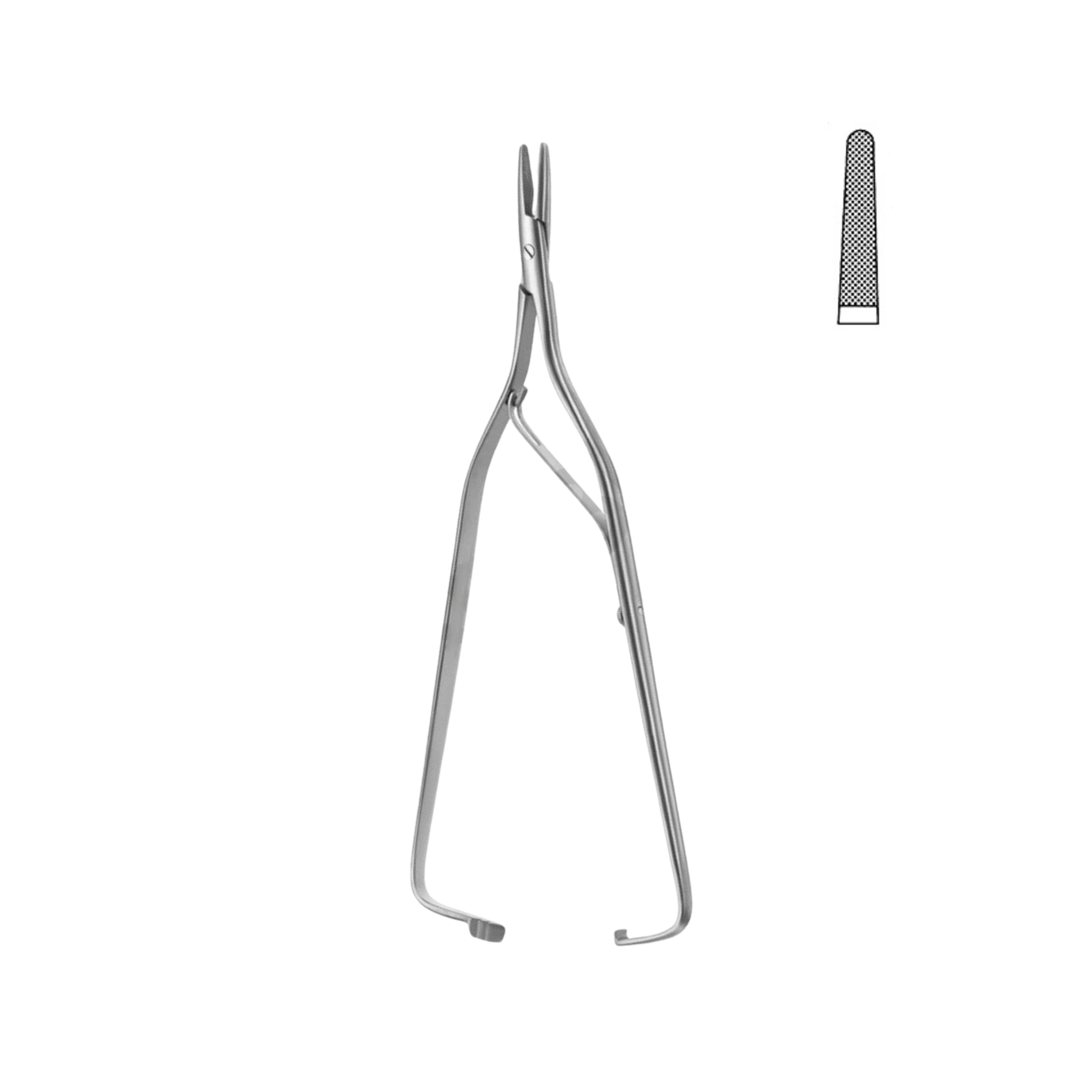 Arruga Needle Holder, Straight, 16.0 cm (17-090-16)