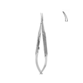 Barraquer Needle Holder, With Lock, Curved, 14.0 cm (17-061-14)