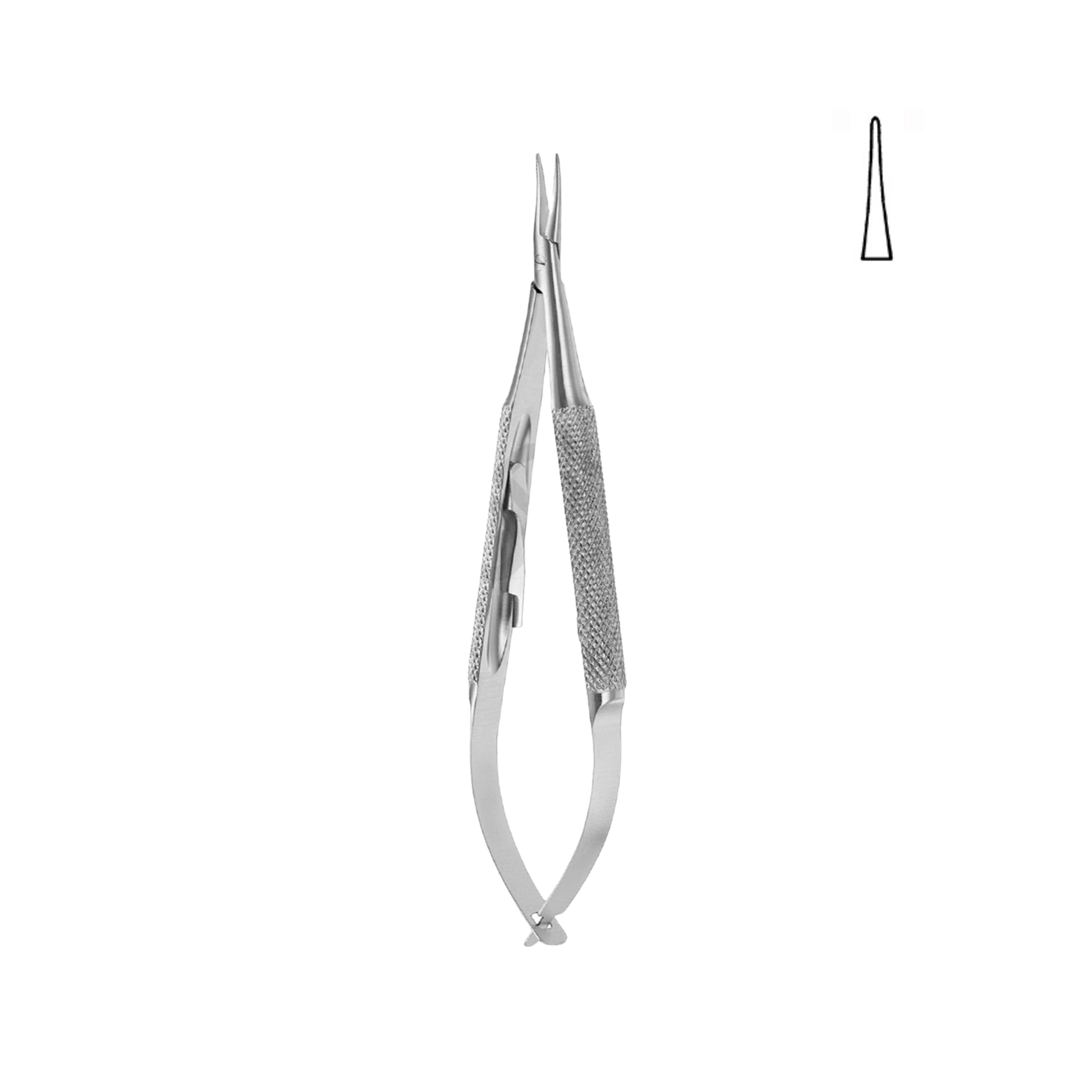 Barraquer-Troutman Needle Holder, With Lock, Straight, 10.0 cm (17-030-10)