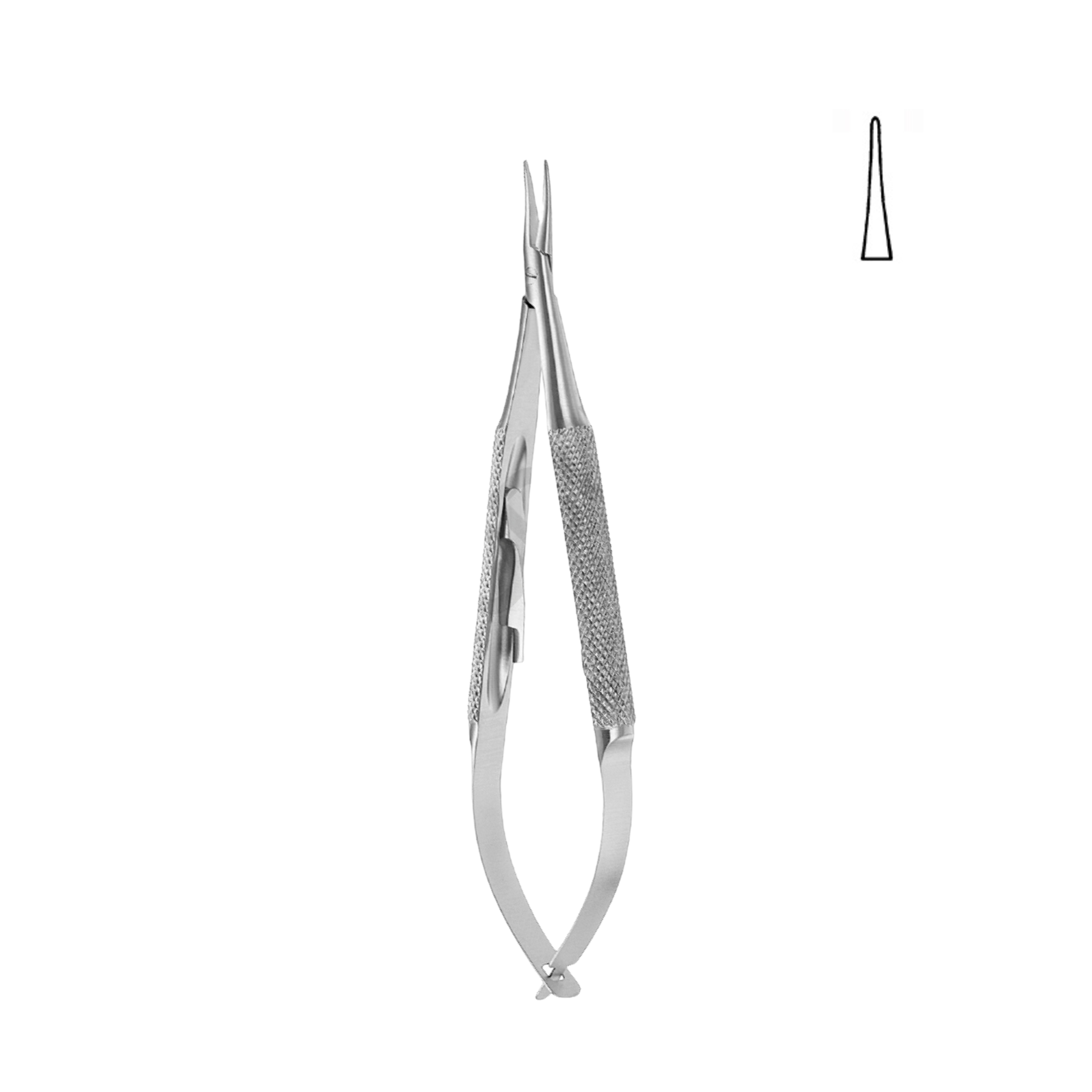 Barraquer Needle Holder, With Lock Straight, 14.0 cm (17-060-14)