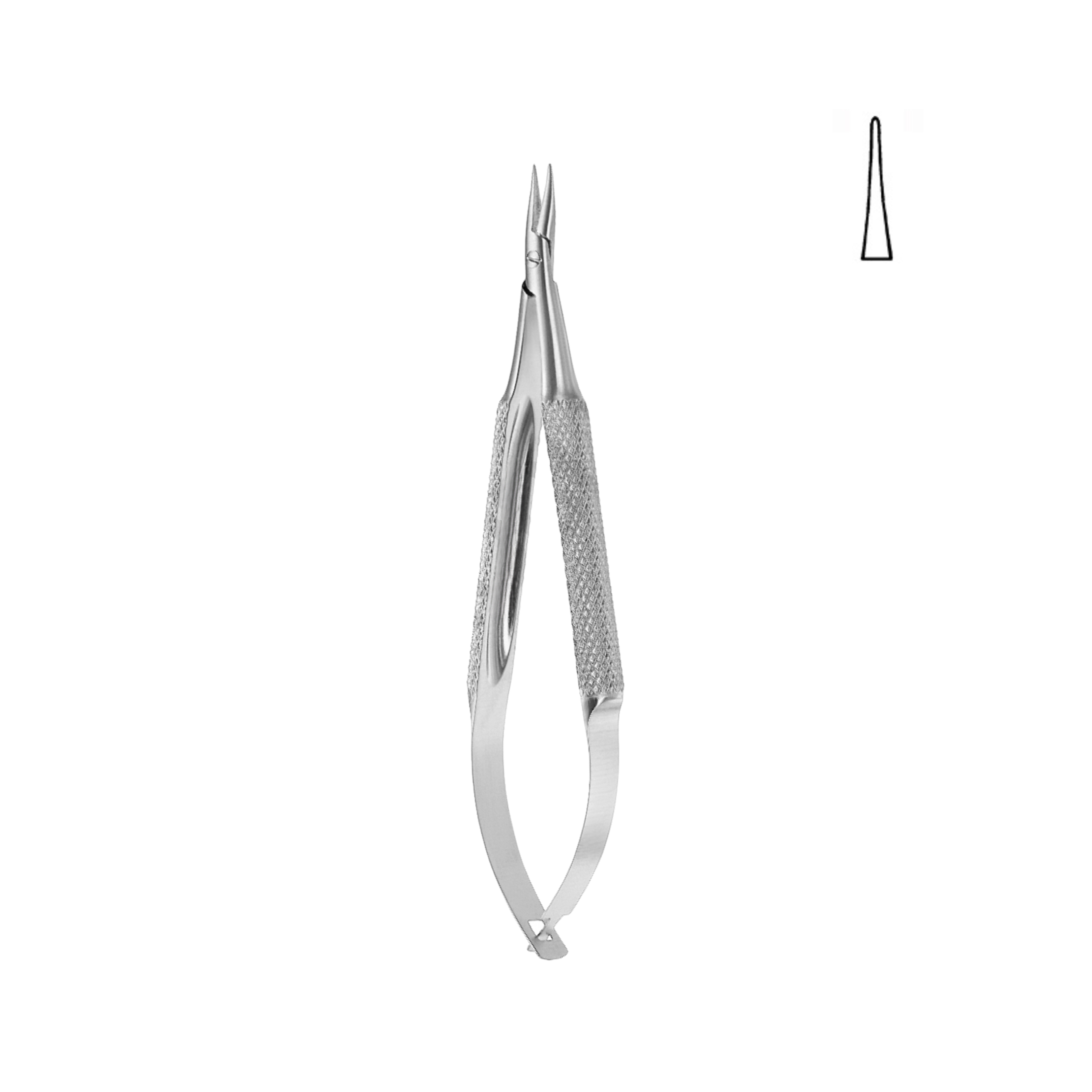 Barraquer-Troutman Needle Holder, Without Lock, Straight, 10.0 cm (17-040-10)