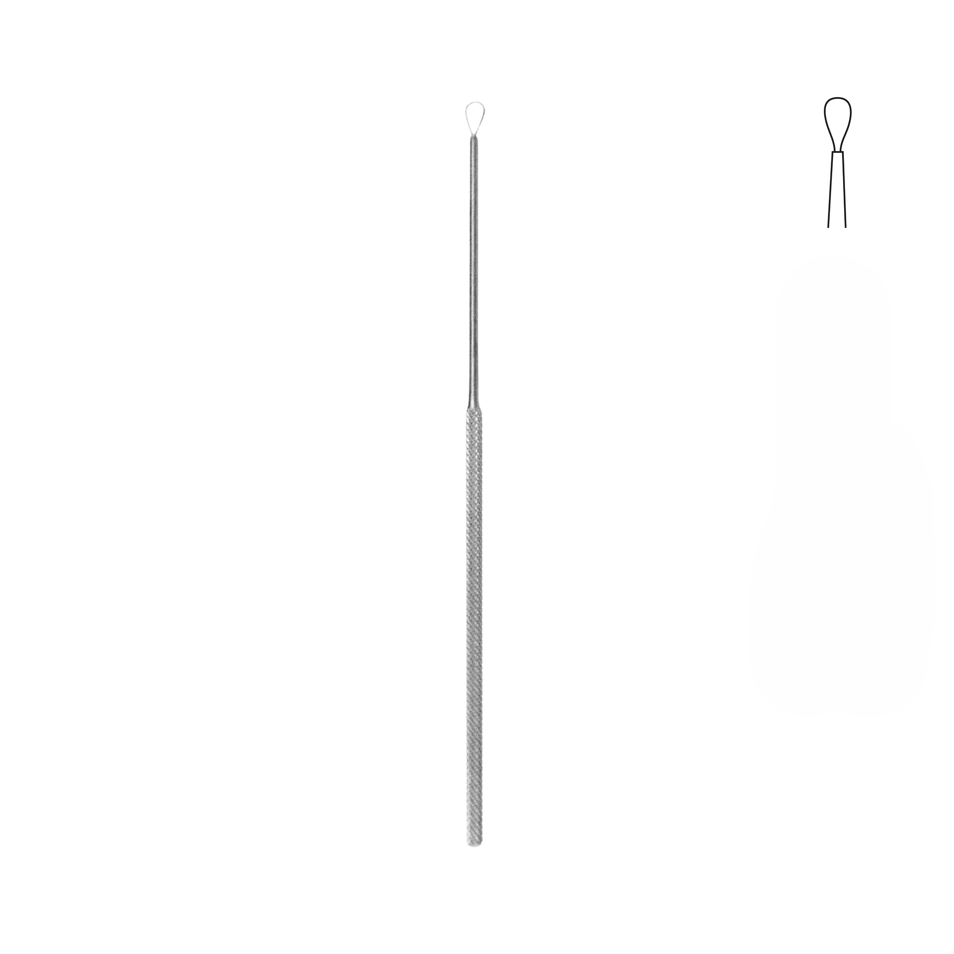 Billeau Ear Loop, Fig. 1, 16.0 cm (30-020-16)