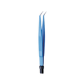 Bipolar Forceps, Curved, Tip 0.30 mm, 15.0 cm (03-230-15)