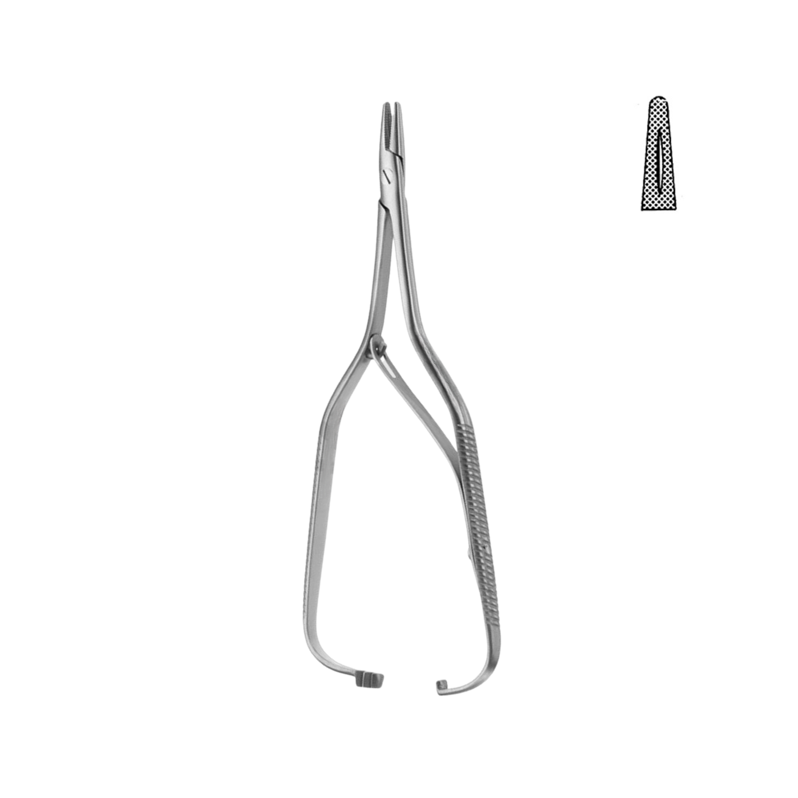 Boynton Needle Holder, Straight, 12.0 cm (17-080-12)