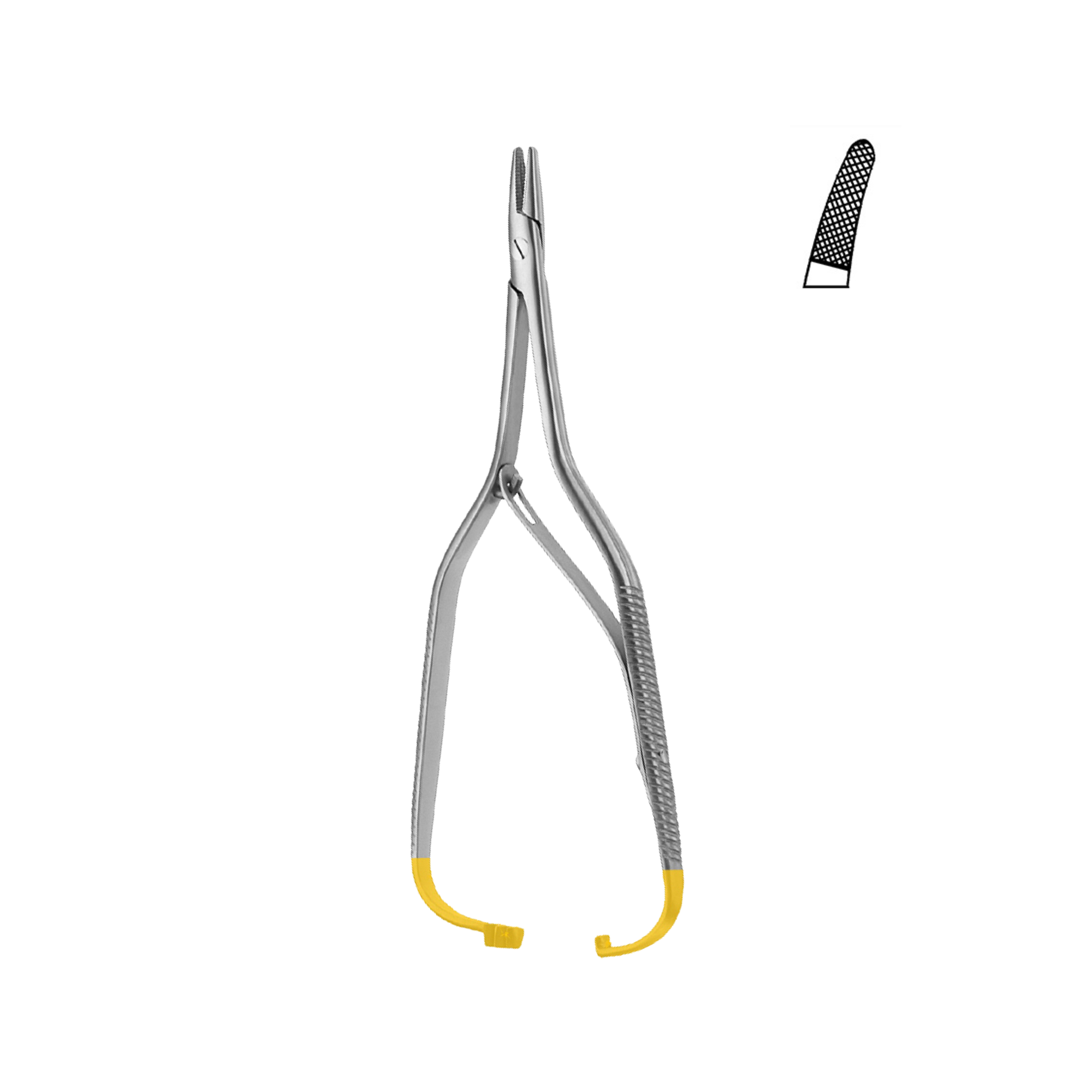 Boynton Needle Holder, Curved, Tungsten Carbide, 12.0 cm (17-081-12TC)