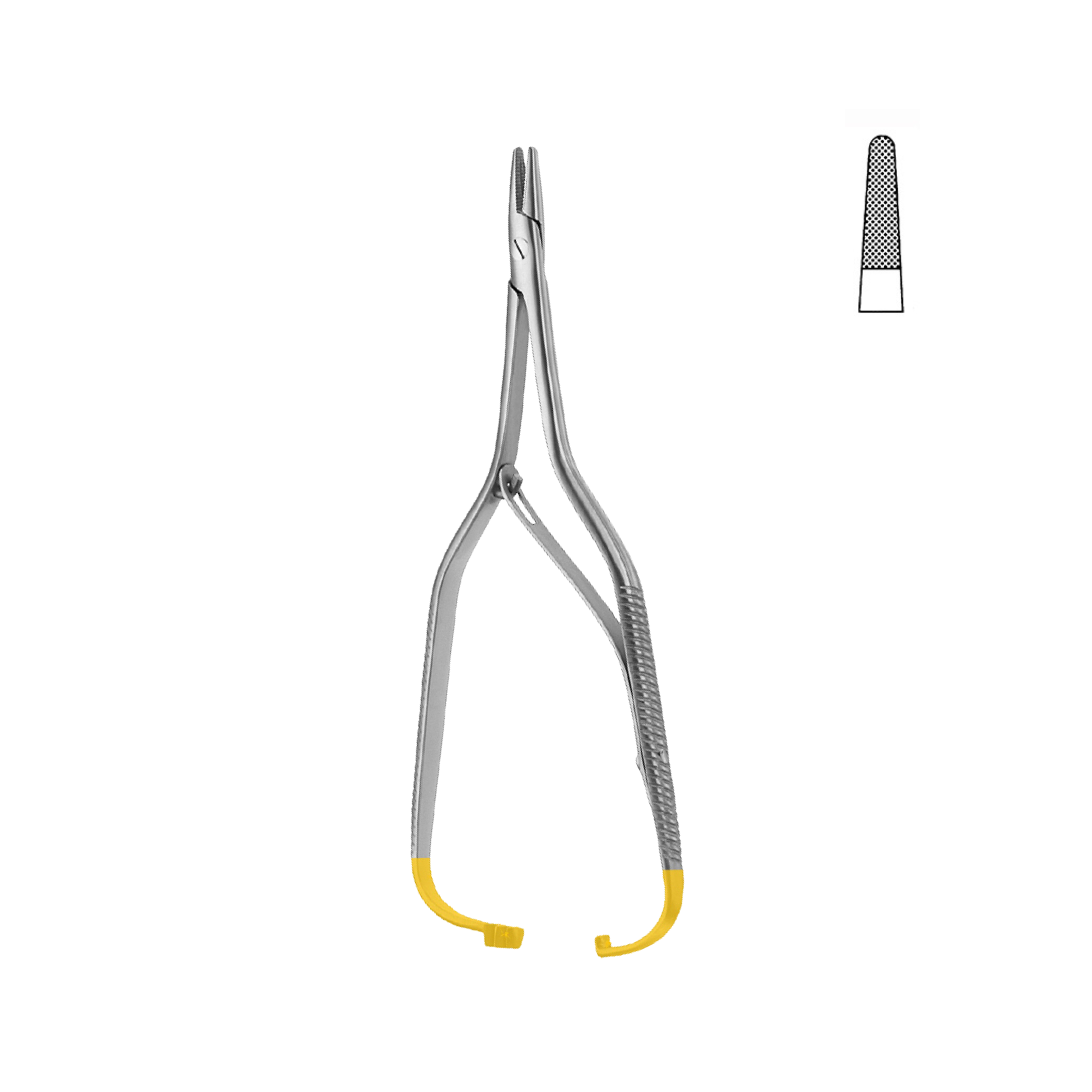 Boynton Needle Holder, Straight, Tungsten Carbide, 12.0 cm (17-080-12TC)