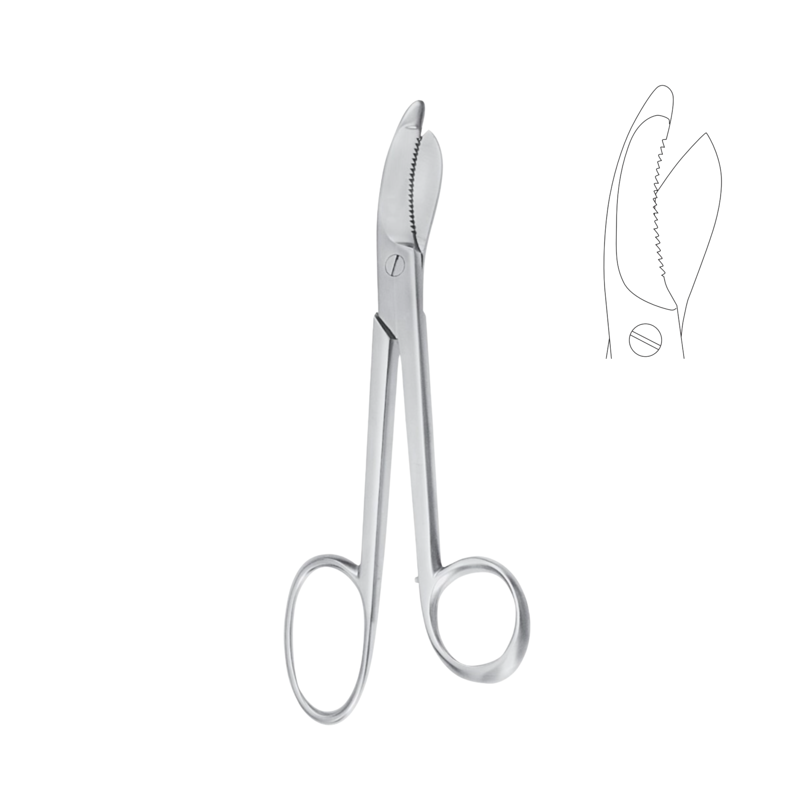 Bruns Plaster Scissors, 23.5 cm (29-030-25)