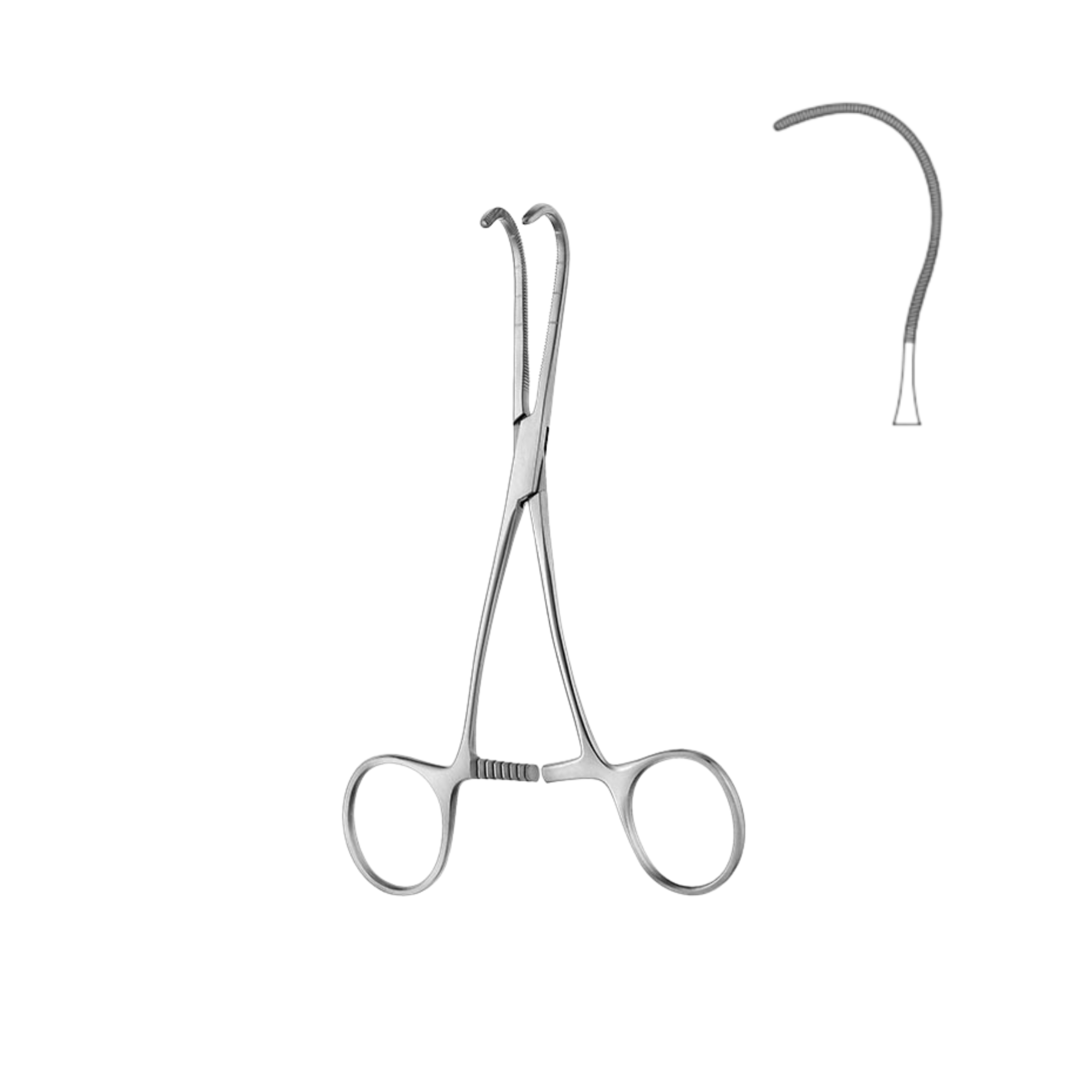 Castaneda Atraumatic Vascular Clamp, Fig. 4, 12.0 cm (06-023-12)