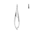 Castroviejo Needle Holder, With Lock, Serrated, Straight, 14.0 cm (17-010-14)