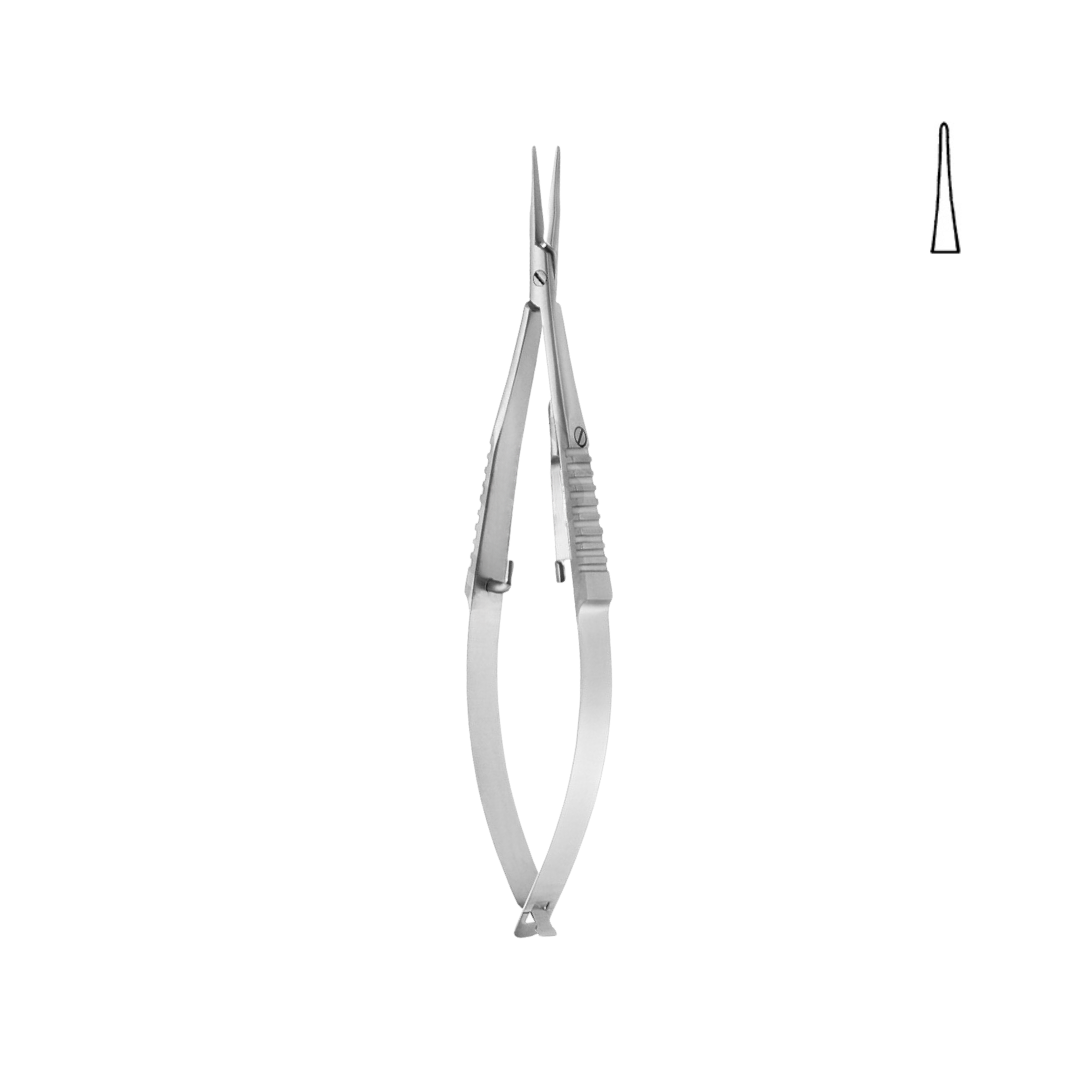 Castroviejo Needle Holder, With Lock, Straight, 9.0 cm (17-010-09)