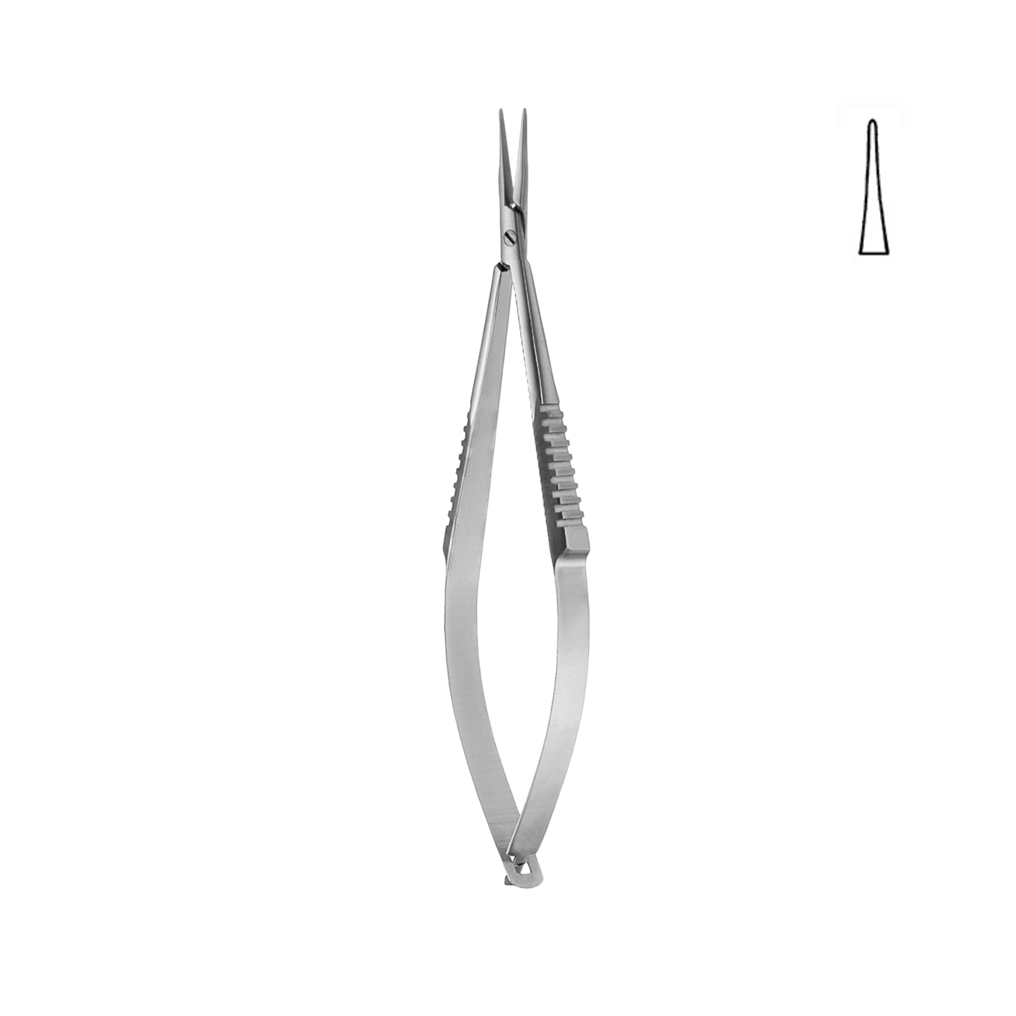 Castroviejo Needle Holder, Without Lock, Fine, Straight, 14.0 cm (17-022-14)