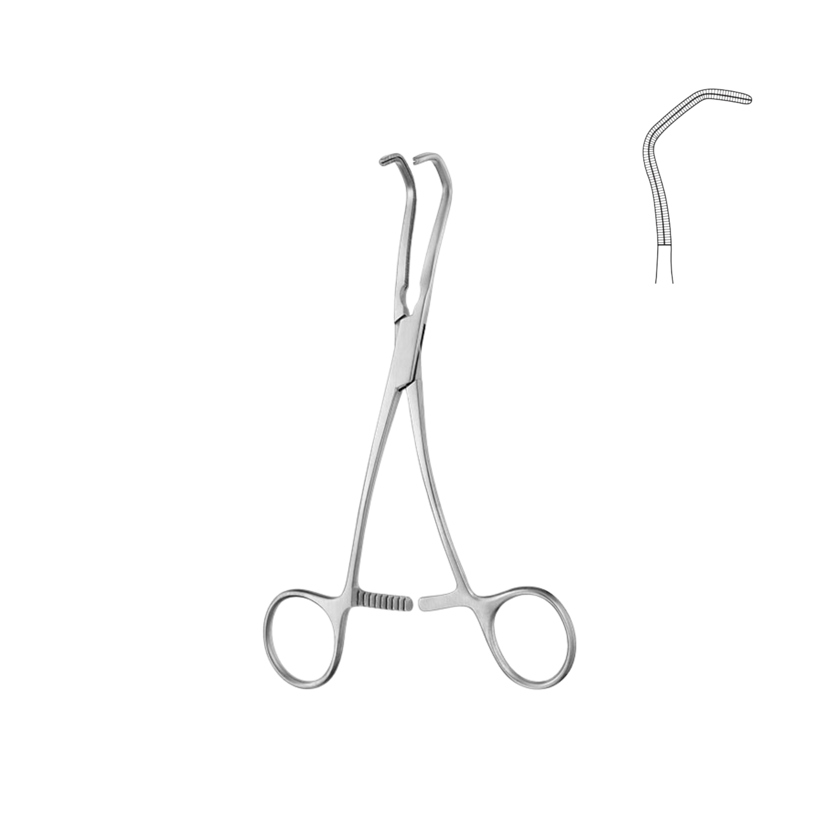 Cooley Atraumatic Vascular Clamp, 16.0 cm (06-010-16)