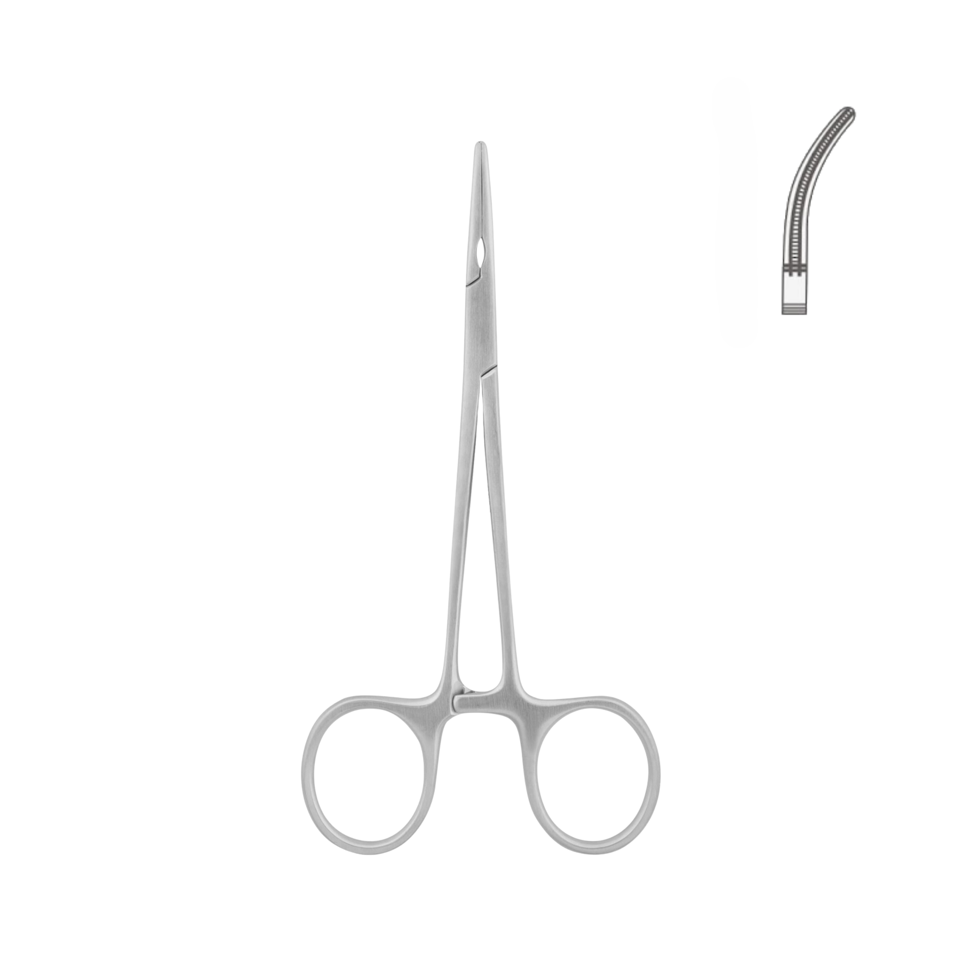 DeBakey-Mosquito Forceps, Curved, 15.0 cm (05-101-15)