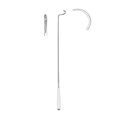 Aguja de ligadura de Deschamps, mano izquierda, roma, 45,0 cm (32-020-45LB)