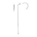 Aguja de ligadura de Deschamps, izquierda, afilada, 45,0 cm (32-020-45LS)