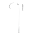 Aguja de ligadura de Deschamps, derecha, roma, 45.0 cm (32-020-45RB)