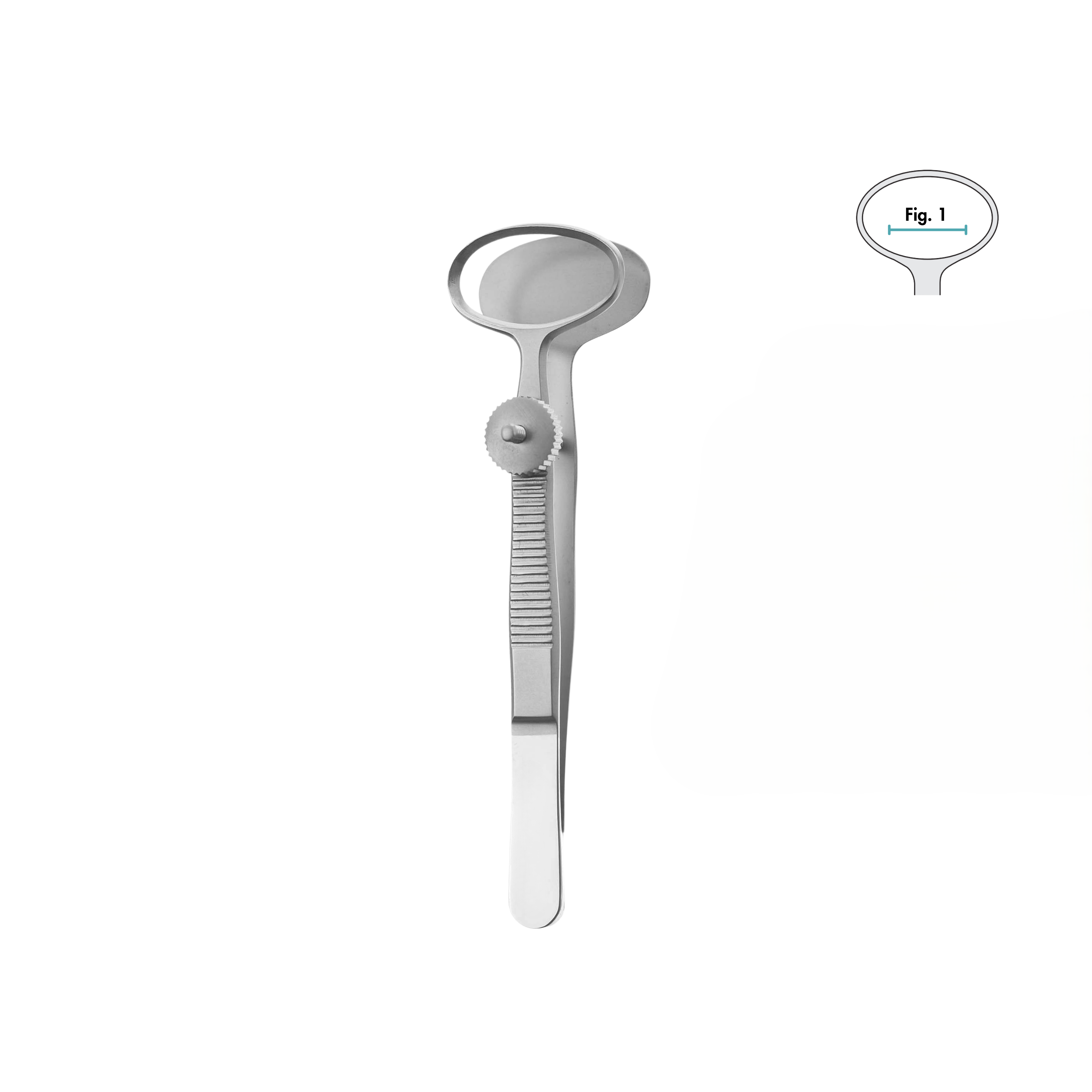 Desmarres Eye Forceps,Fig. 1, 9.0 cm (18-040-09)