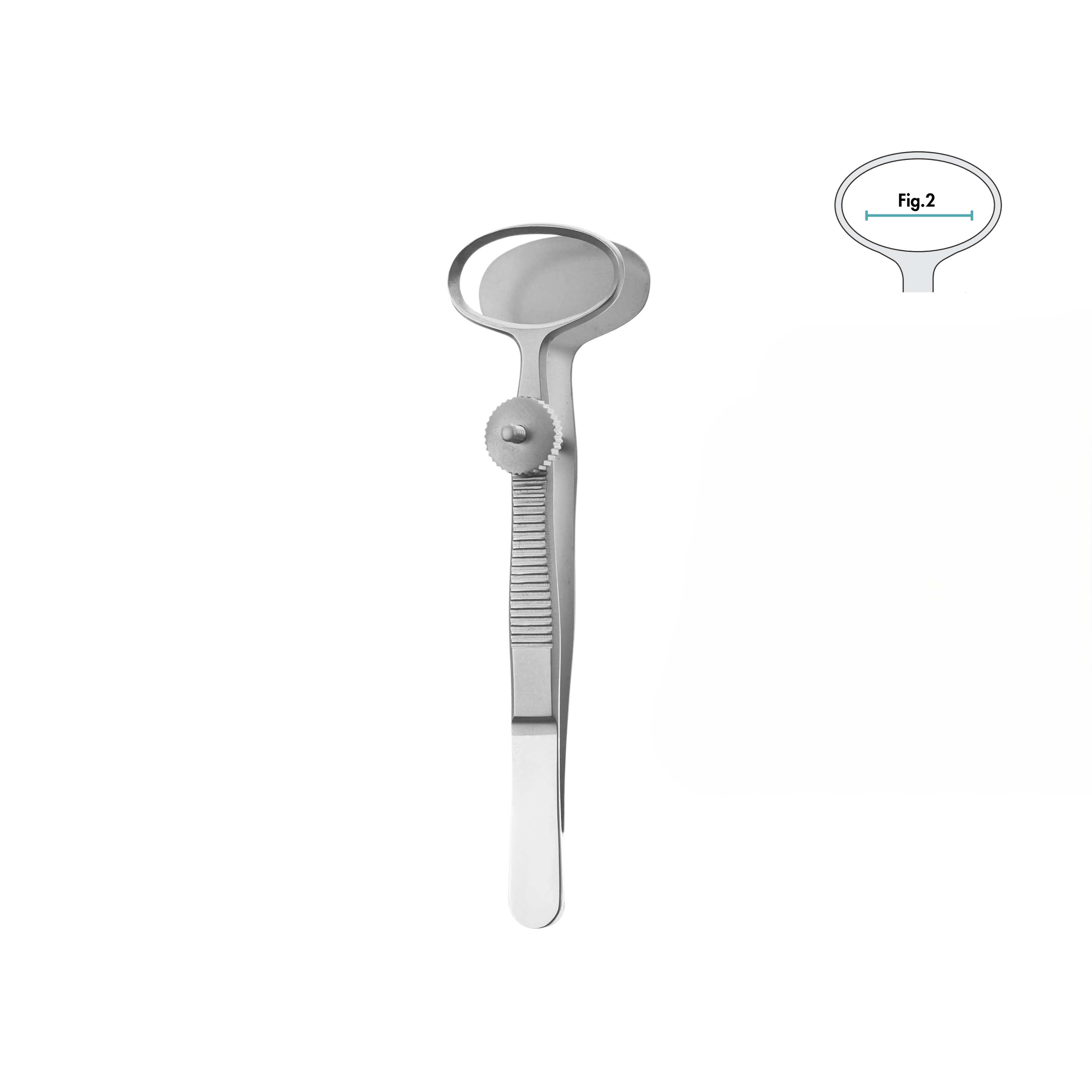 Desmarres Eye Forceps, Fig. 2, 9.0 cm (18-041-09)