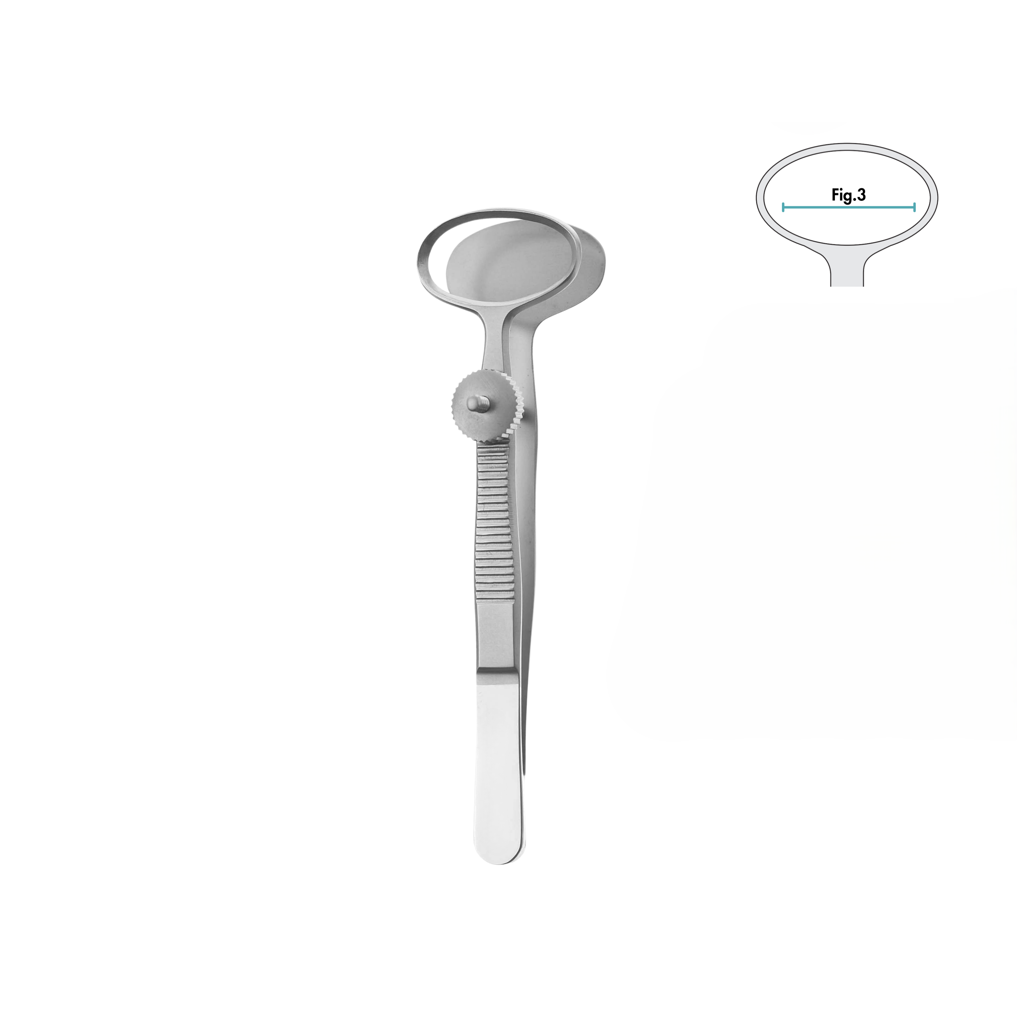 Desmarres Eye Forceps, Fig. 3, 9.0 cm (18-042-09)
