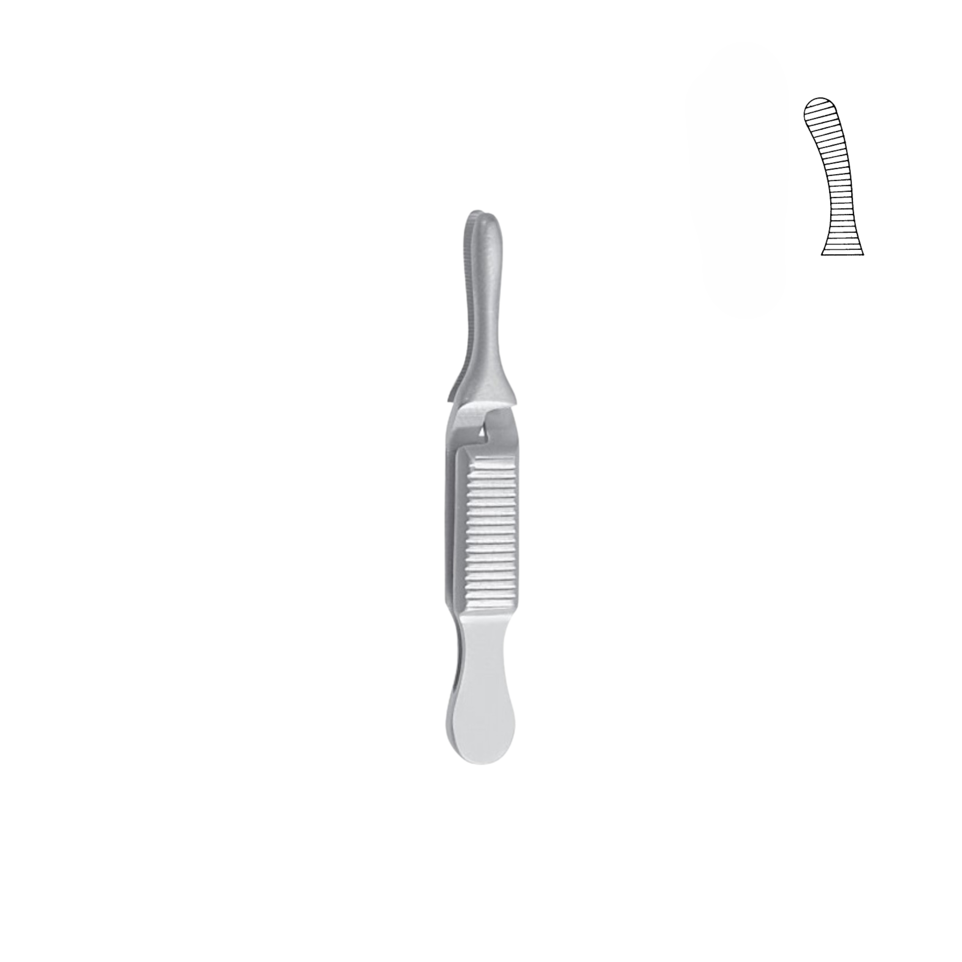 Dieffenbach Bulldog Clamp, Curved, 51.0 mm (06-041-05)