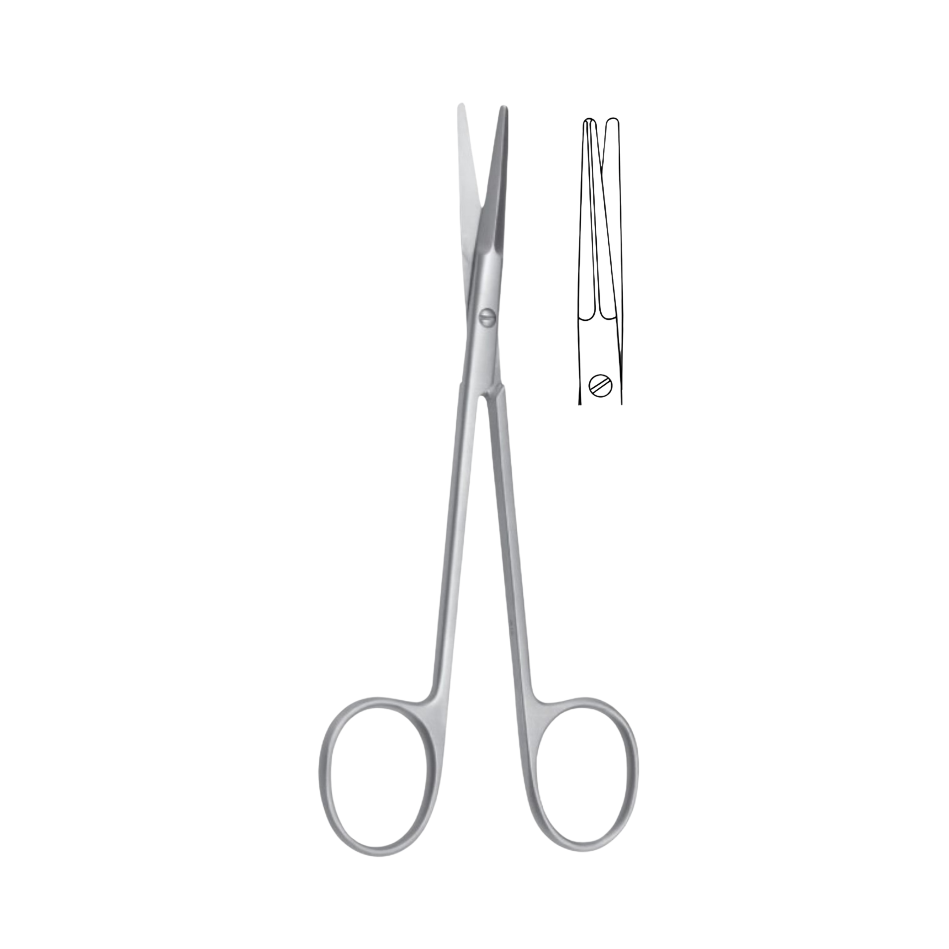 Dissecting Scissors, Curved, 18.5 cm (01-031-18)