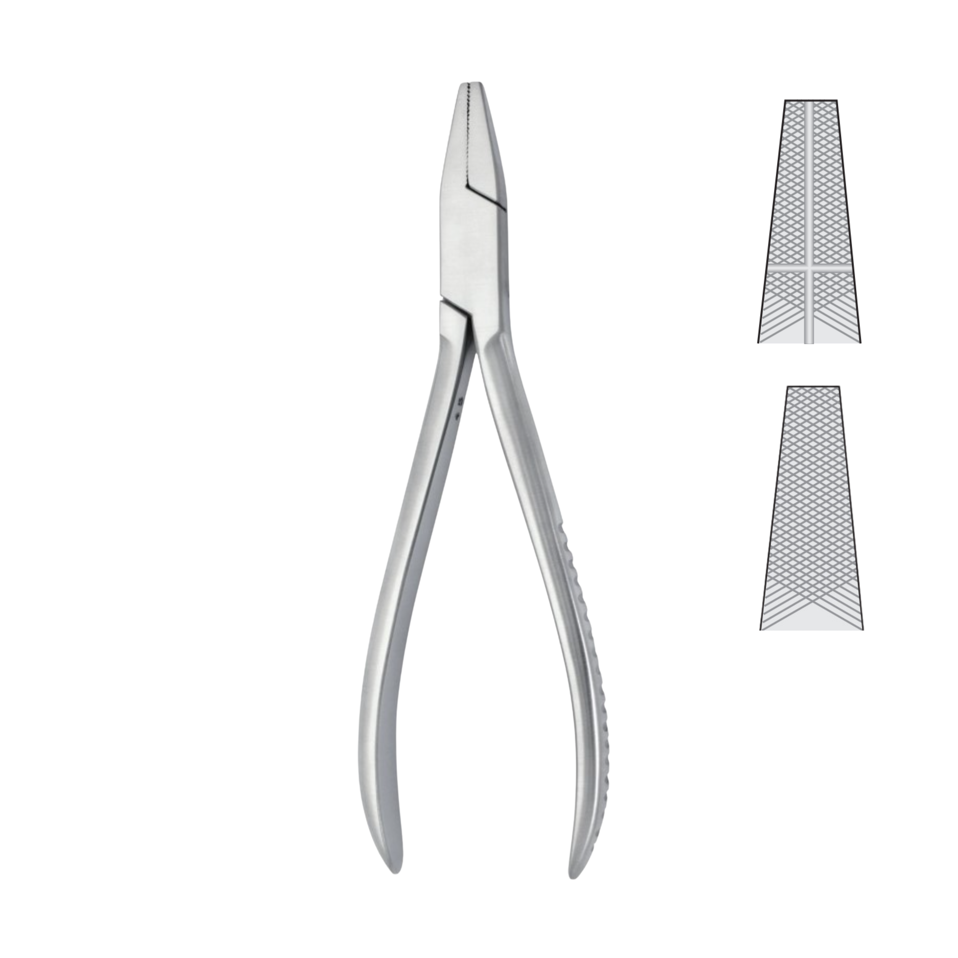 Flat Nose Pliers, Curved (22-021-17)