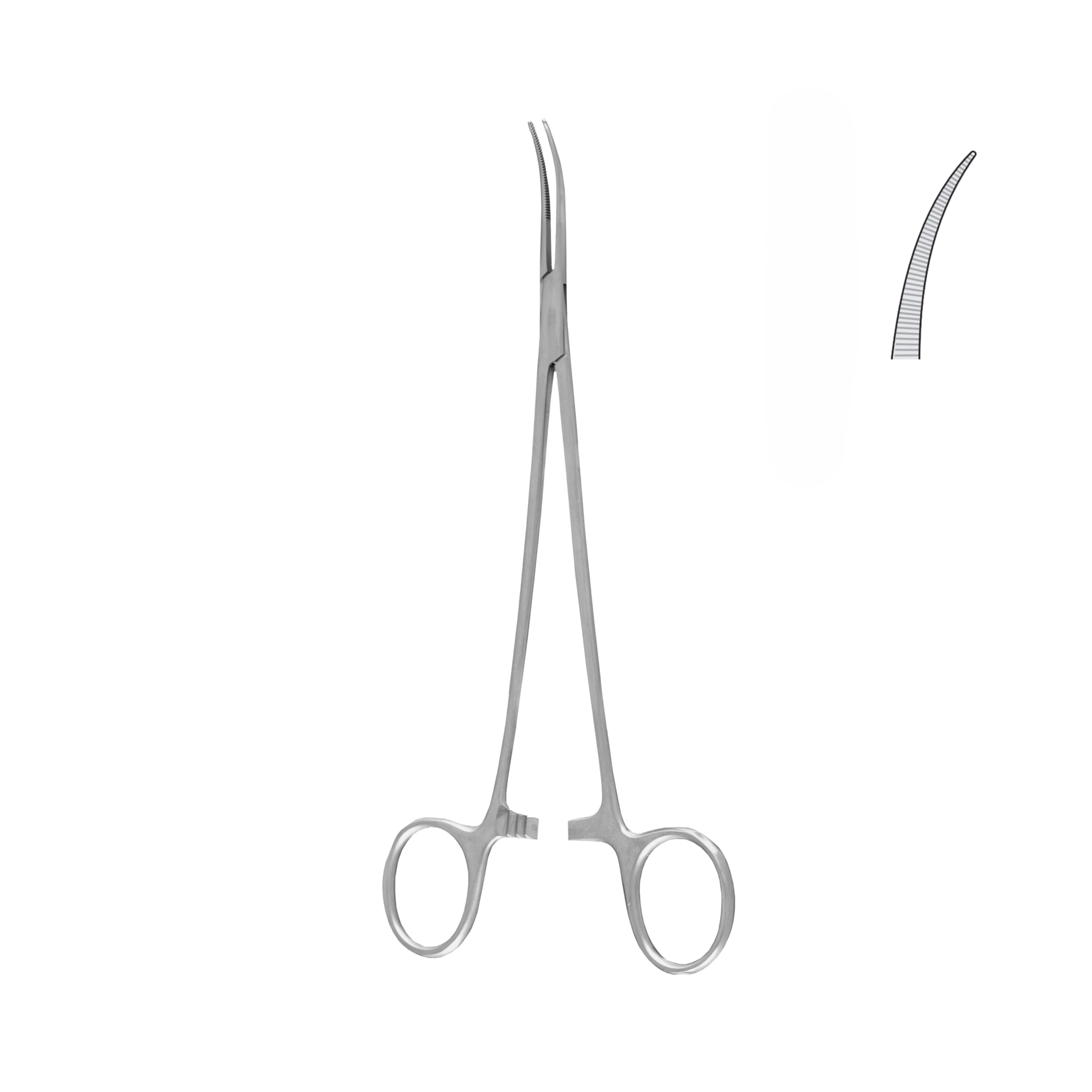 Jacobson-Micro Mosquito Forceps, Curved, 13.0 cm (05-021-13)