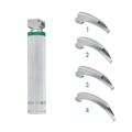 Macintosh Laryngoscope Blade, Fiber Optic, Set of 4 (Blade Sizes 1, 2, 3 & 4) (20-110-04F)