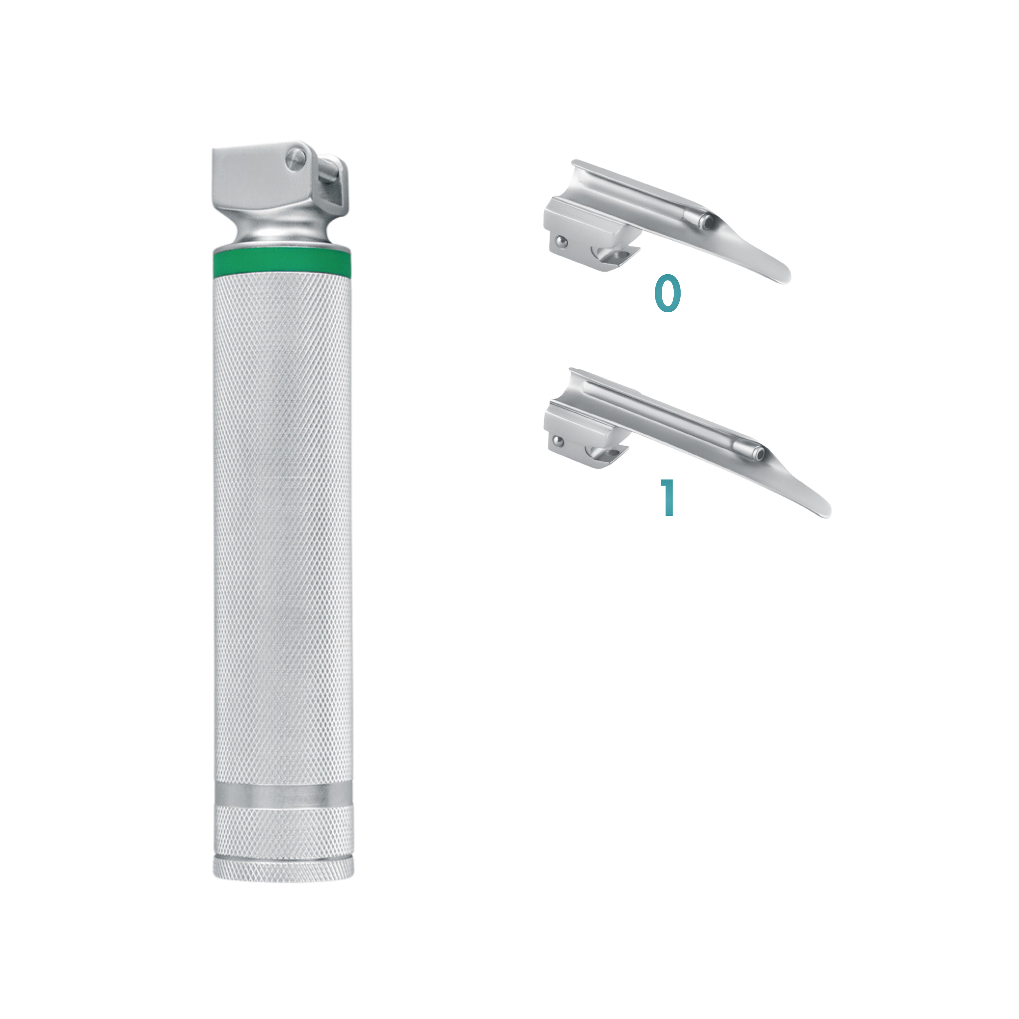 Miller Laryngoscope Blade, Fiber Optic, Set of 2 (Blade Sizes 0 & 1) (20-100-02F)