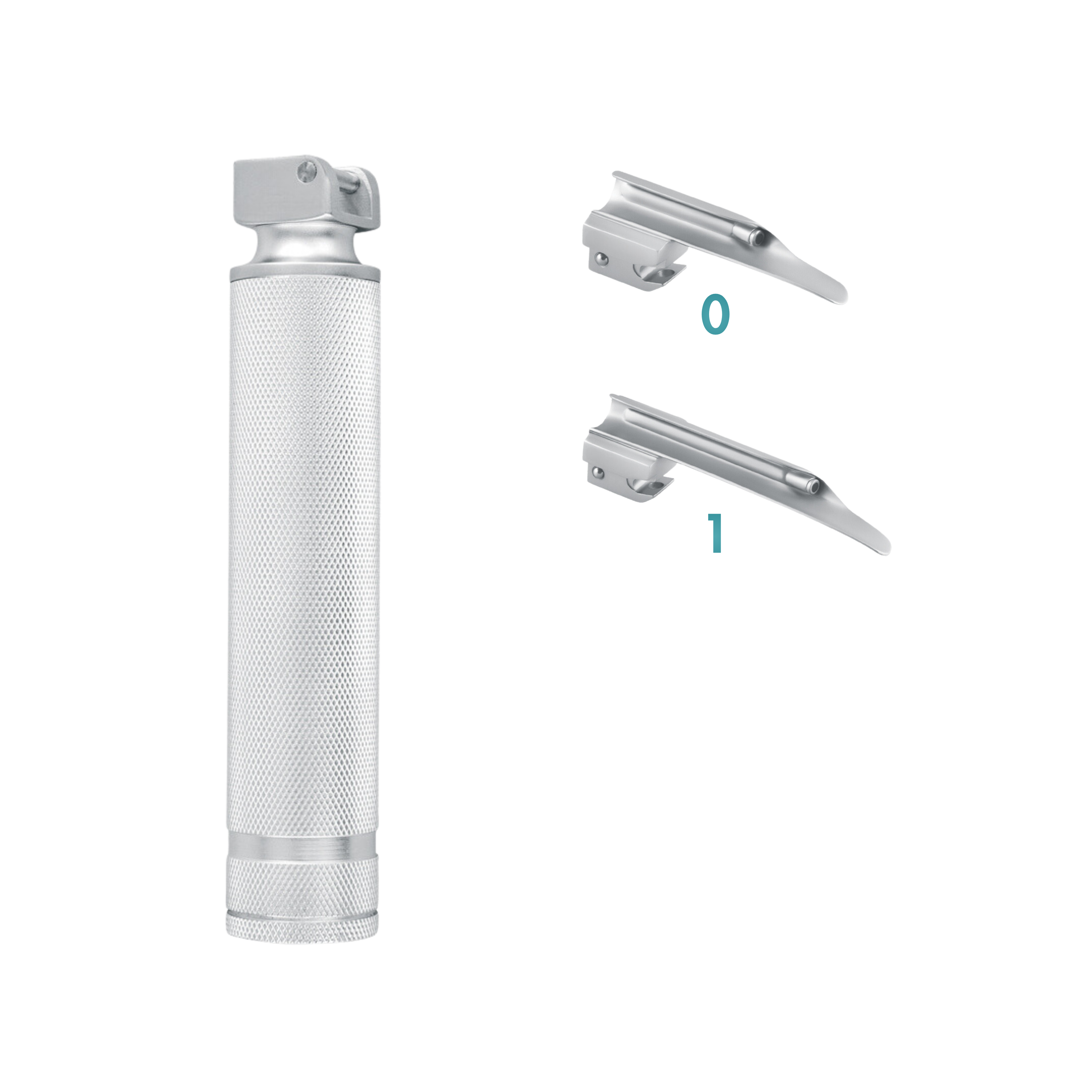 Miller Laryngoscope Blade, Standard, Set of 2 (Blade Sizes 0 & 1) (20-100-02)