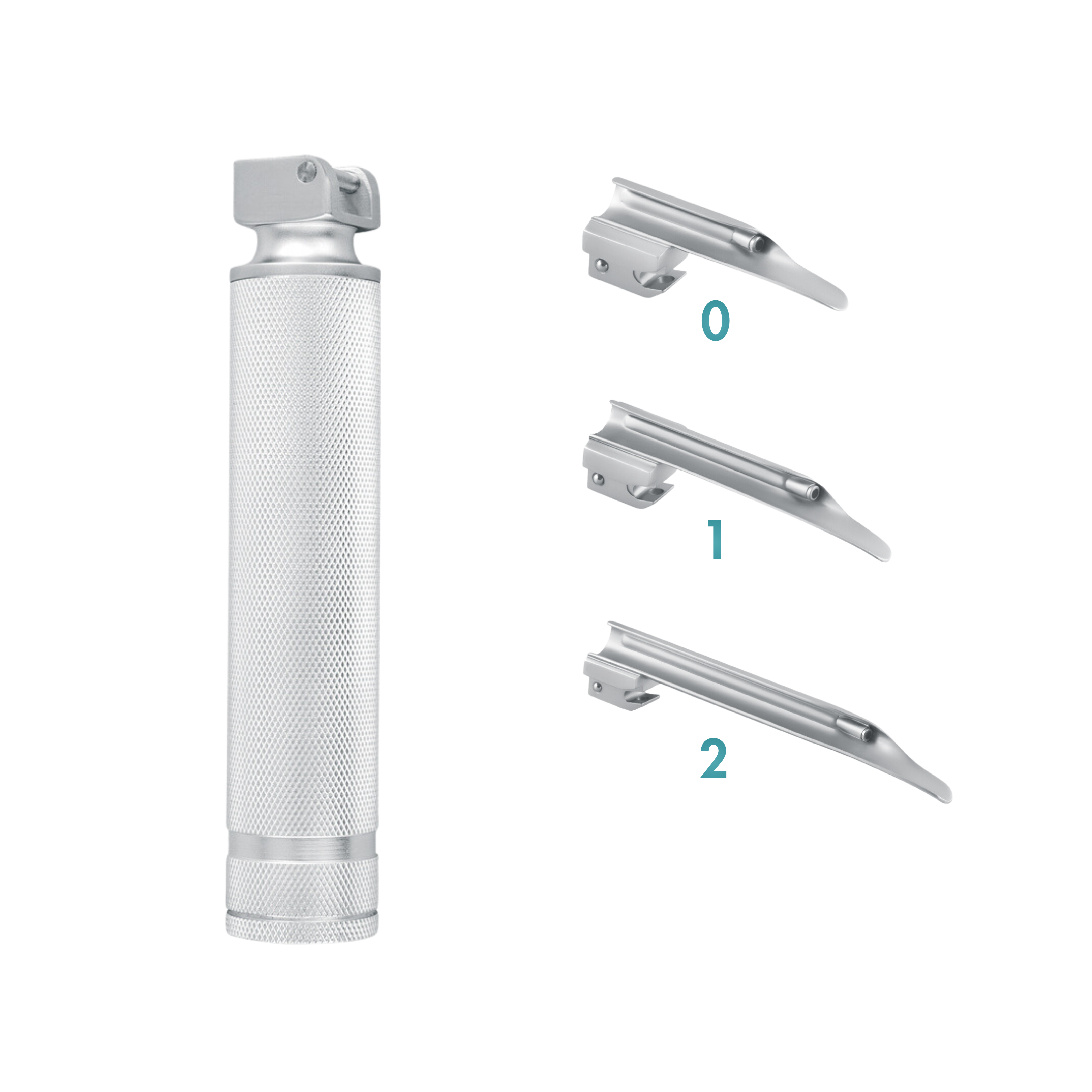 Miller Laryngoscope Blade, Standard, Set of 3 (Blade Sizes 0, 1 & 2) (20-100-03)