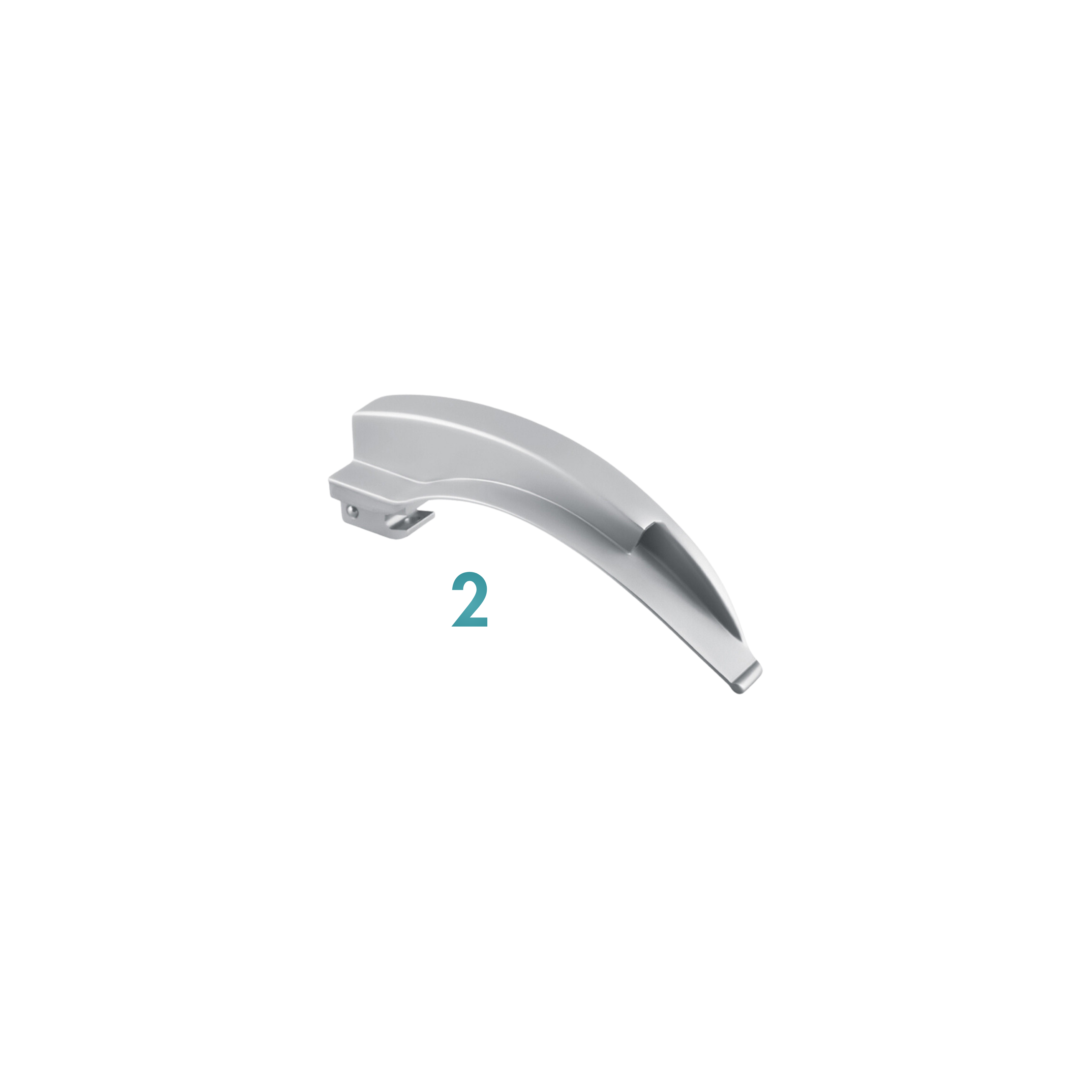 Macintosh Laryngoscope Blade, Fiber Optic, Size 2 (20-113-00F)