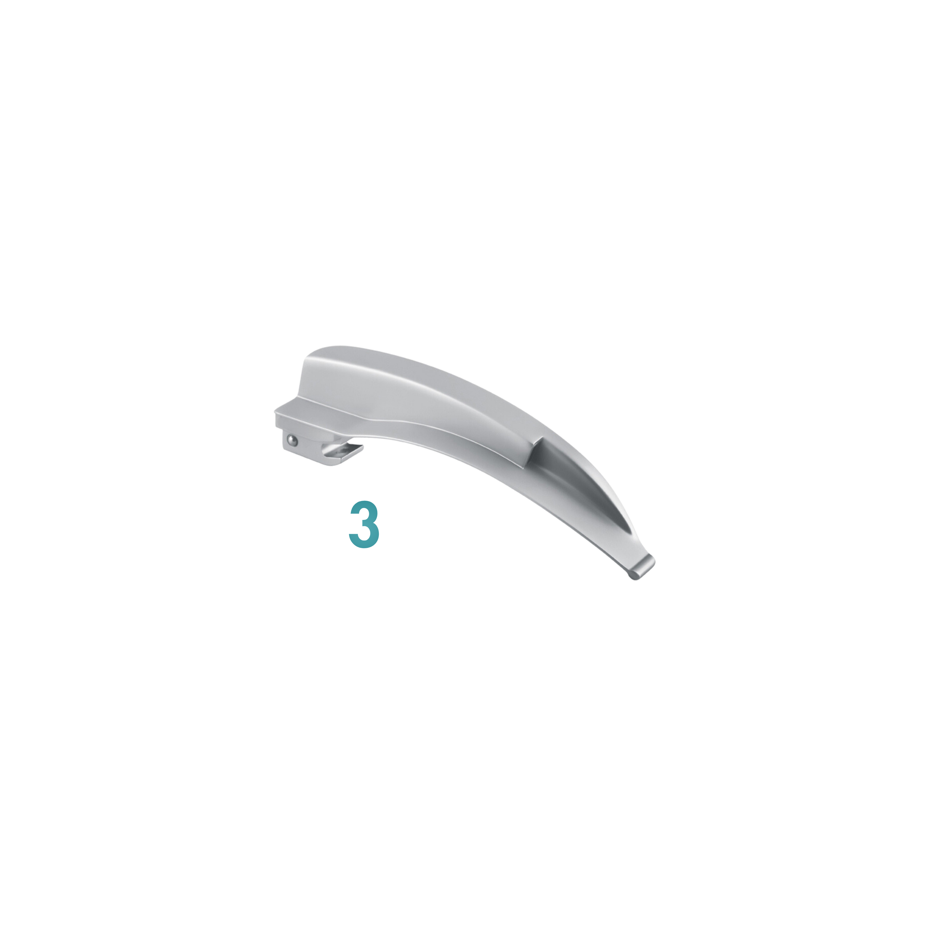 Macintosh Laryngoscope Blade, Fiber Optic, Size 3 (20-114-00F)