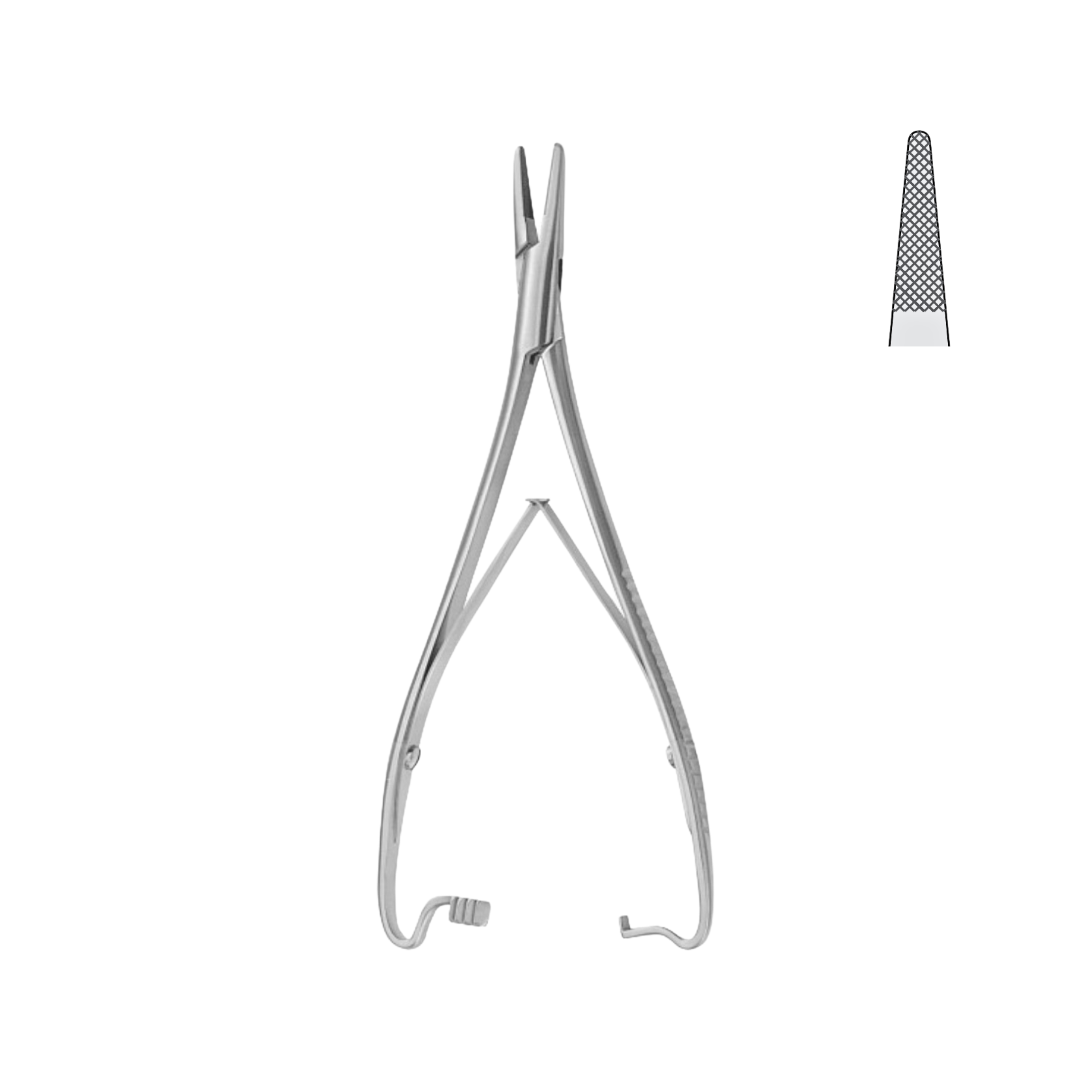 Mathieu Needle Holder, Heavy Pattern with Interior Catch, 17.0 cm (08-071-17)