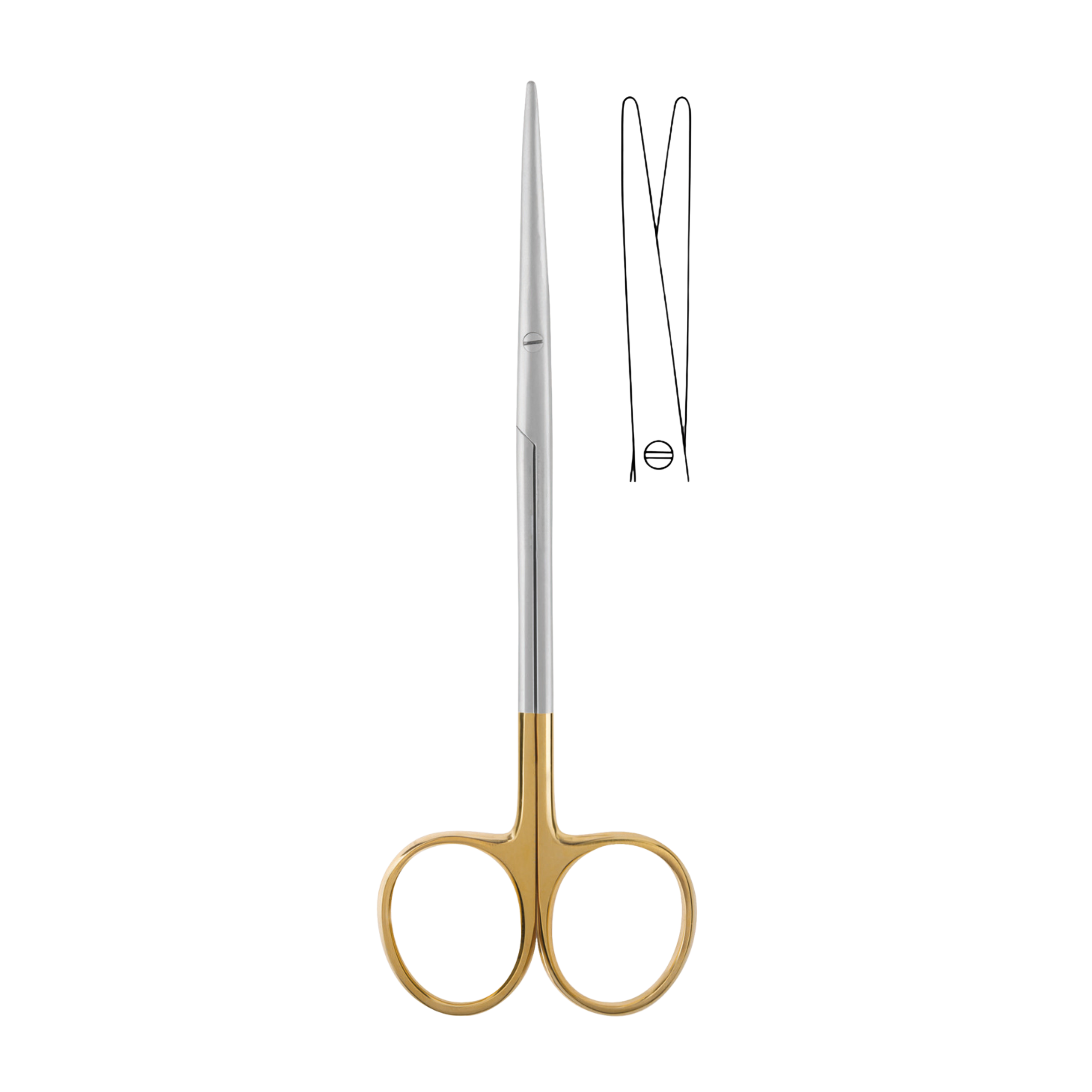 Metzenbaum-Fino Dissecting Scissors, Curved, TC, 30.0 cm (01-046-30TC)