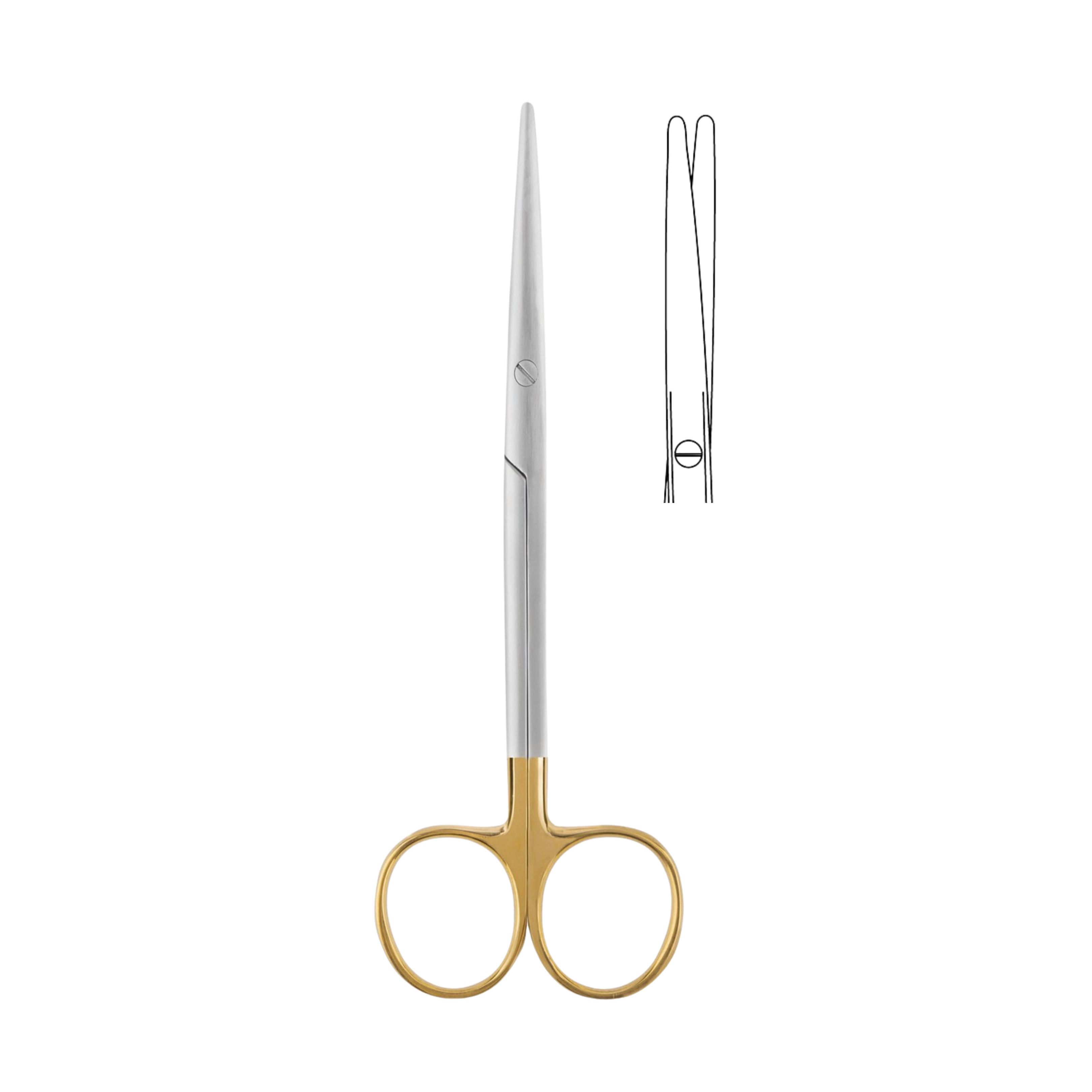 Metzenbaum Dissecting Scissors, Straight, TC, 18.0 cm (01-040-18TC)