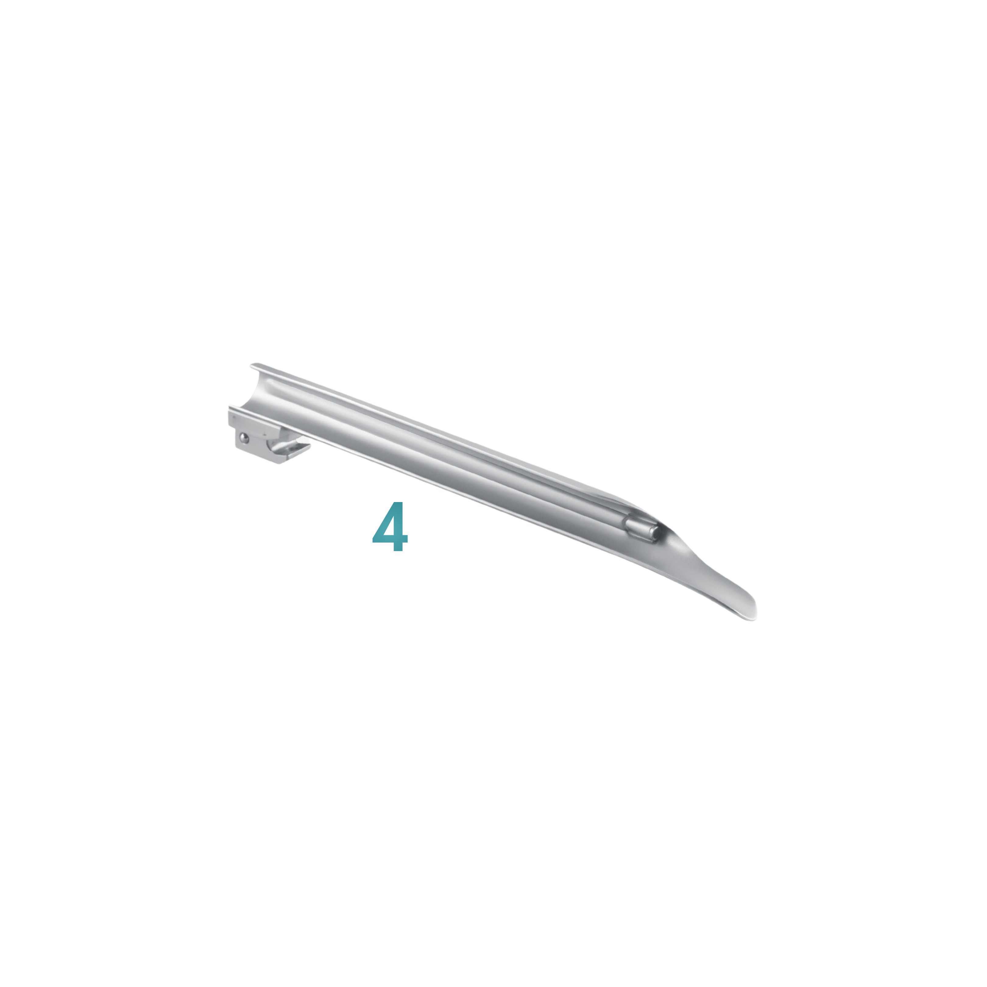 Miller Laryngoscope Blade, Fiber Optic, Size 4 (20-106-00F)