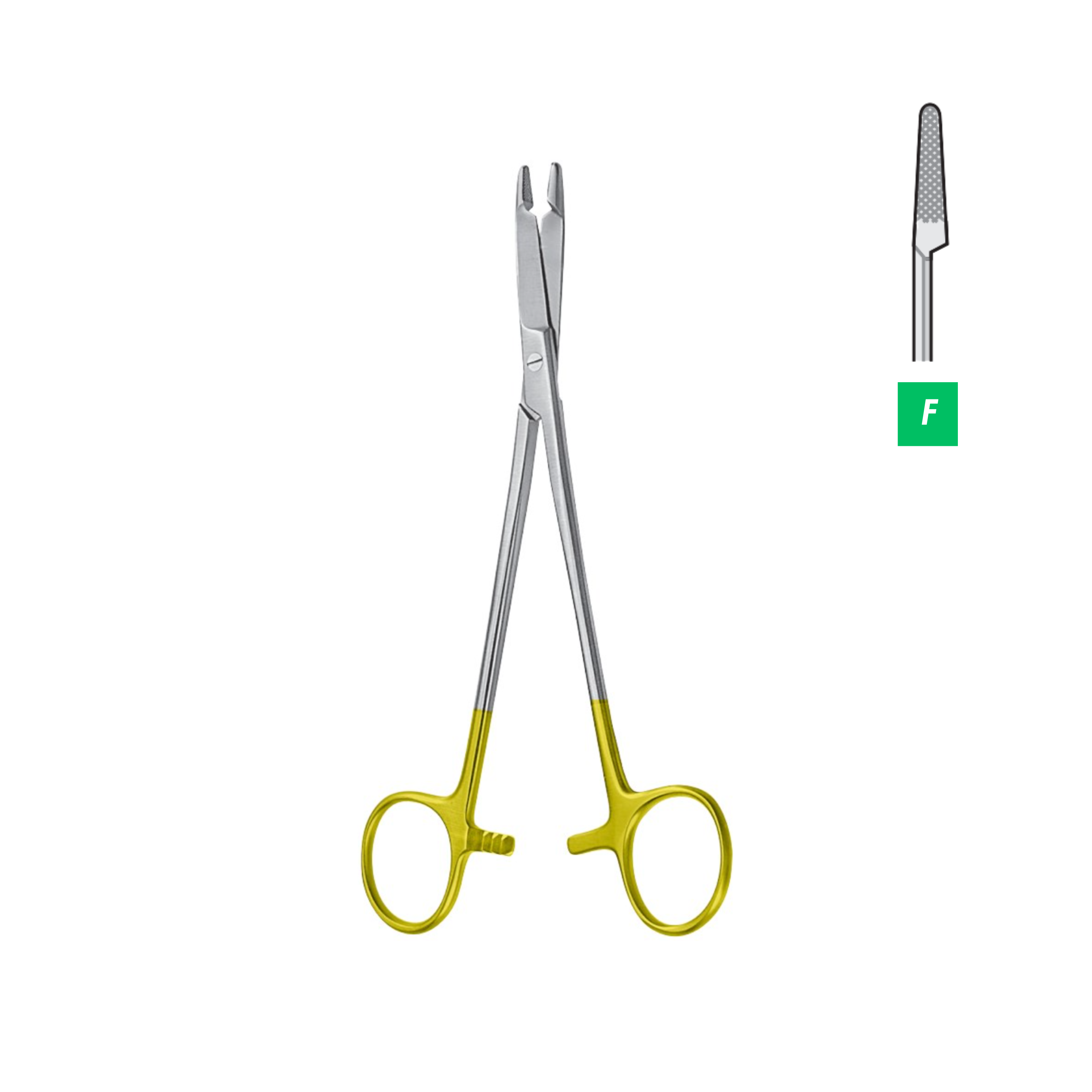Olsen-Hegar Needle Holder, TC, 12.5 cm (08-041-12TC)