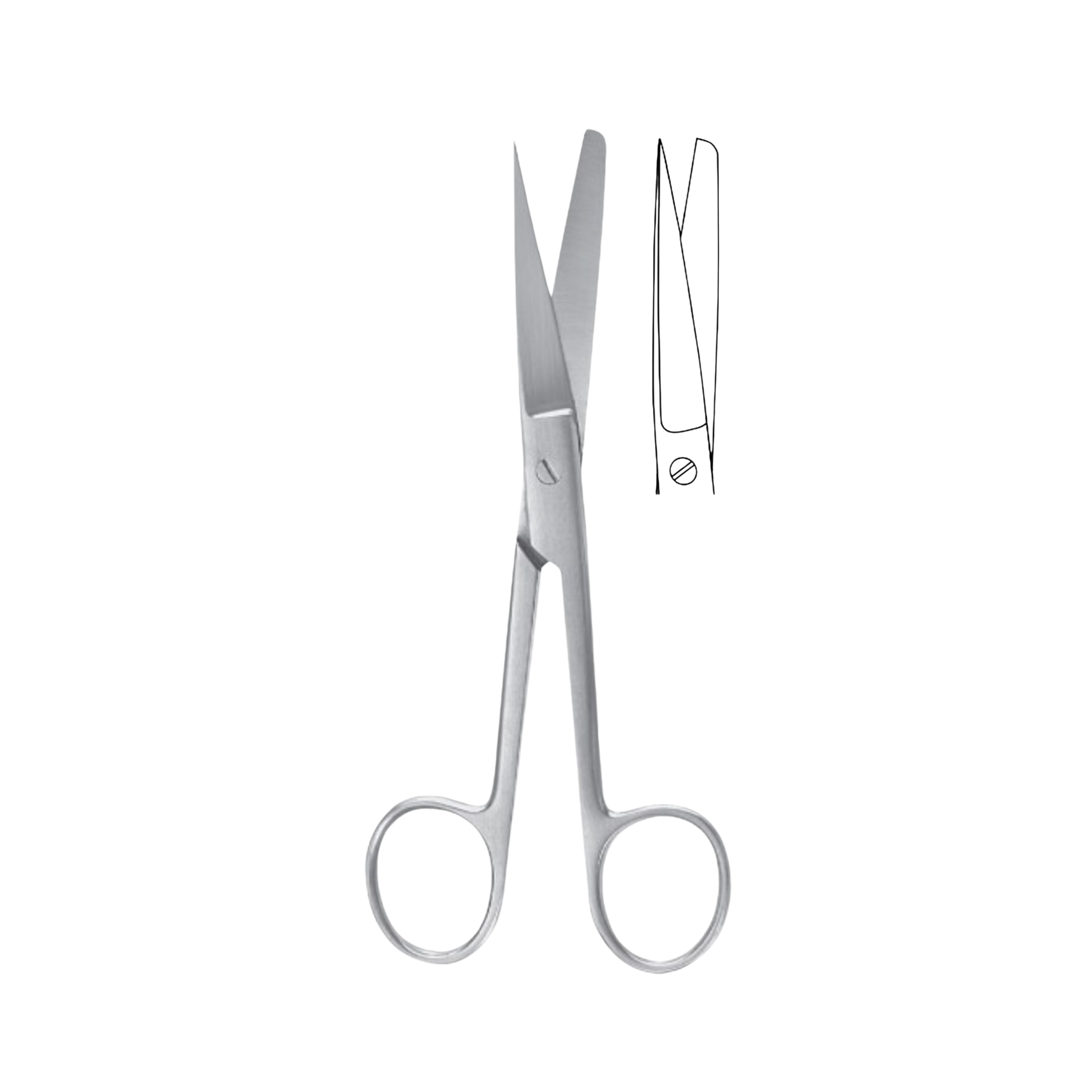 Operating Scissors, Straight, Sharp/Blunt, 20.0 cm (01-120-20SB)