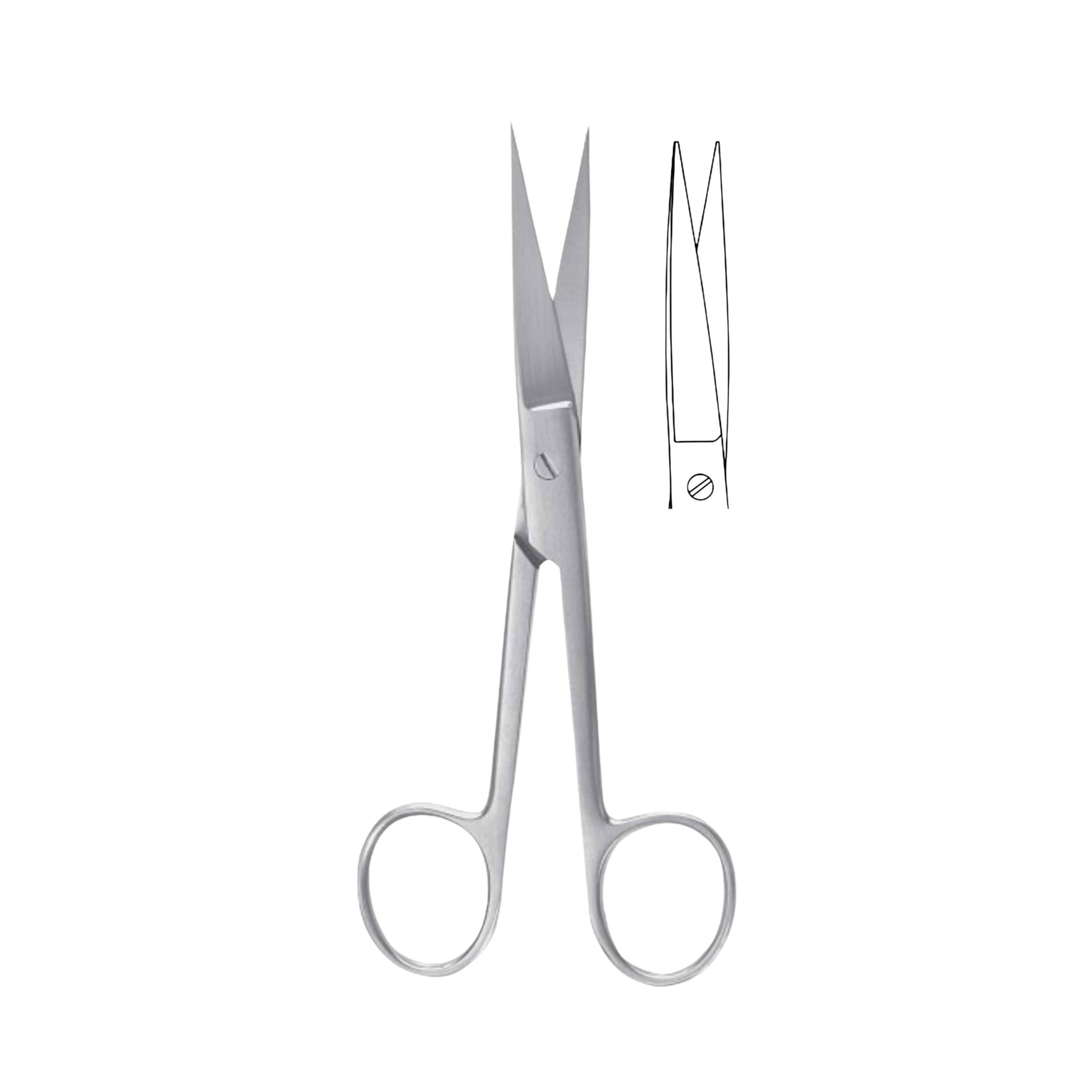 Operating Scissors, Straight, Sharp/Sharp, 20.0 cm (01-120-20SS)