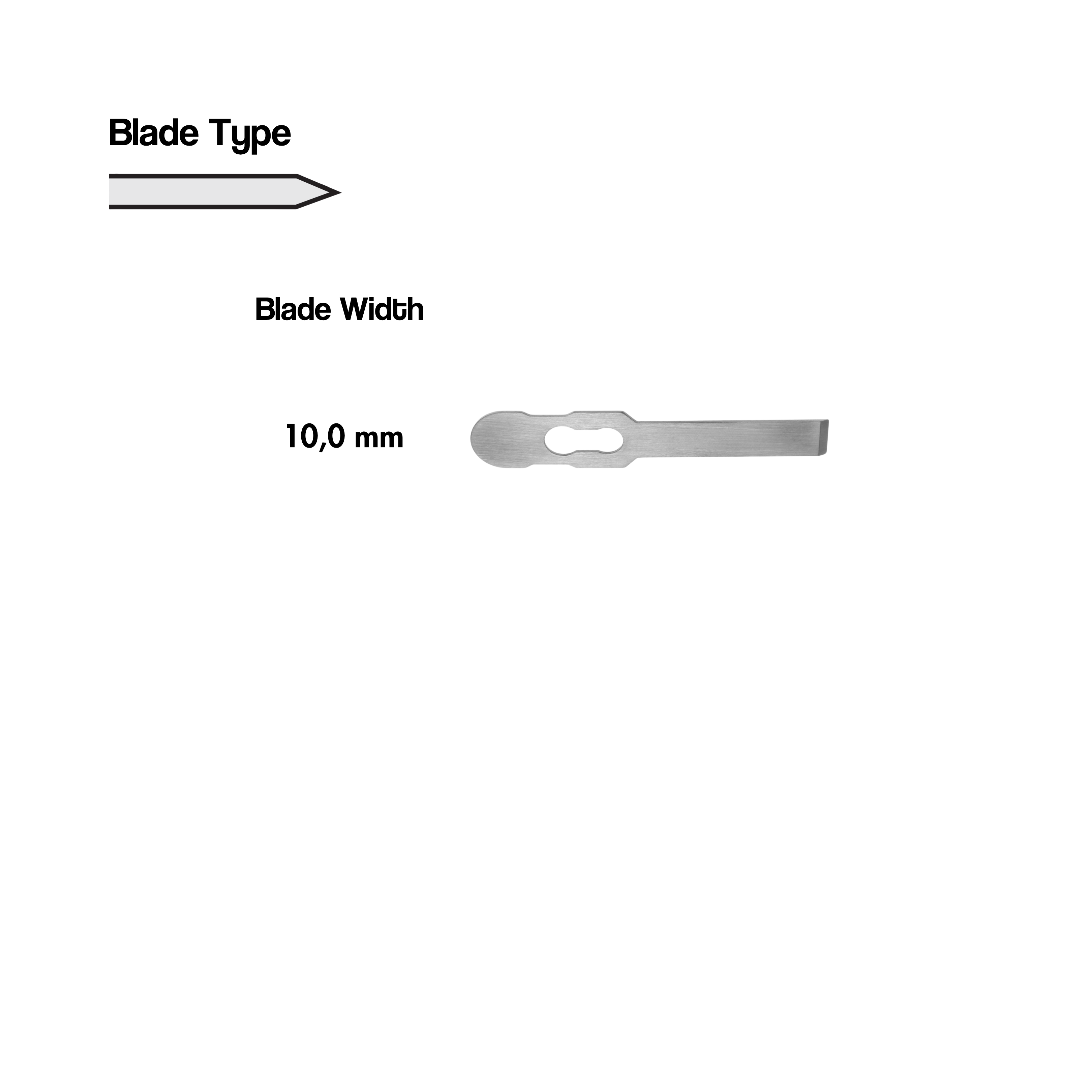 Interchangeable Osteotome Blade, 10.0 mm (27-021-10)