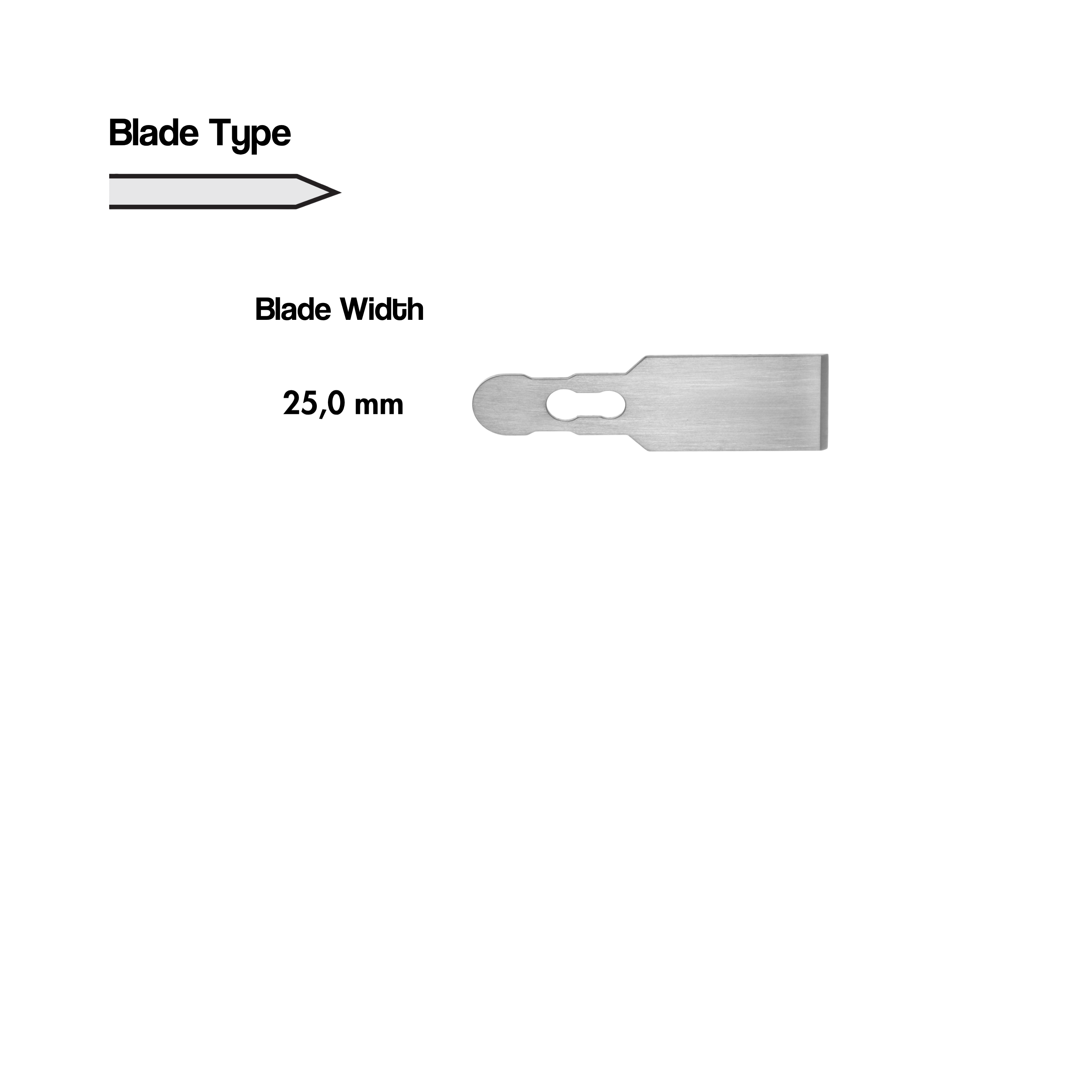 Interchangeable Osteotome Blade, 25.0 mm (27-021-25)