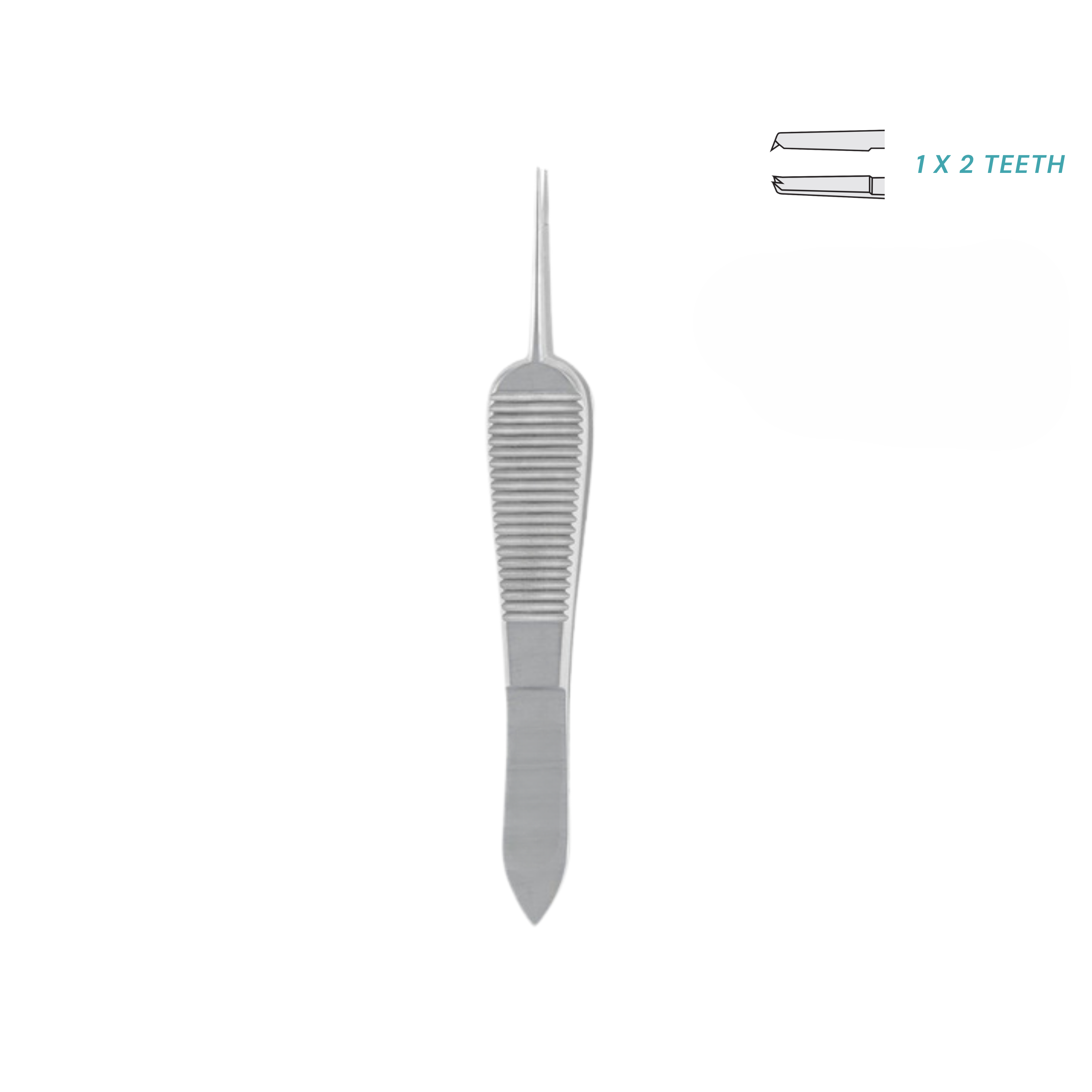 St. Martin Eye Forceps, 1x2 Teeth, 8.5 cm (18-080-08)