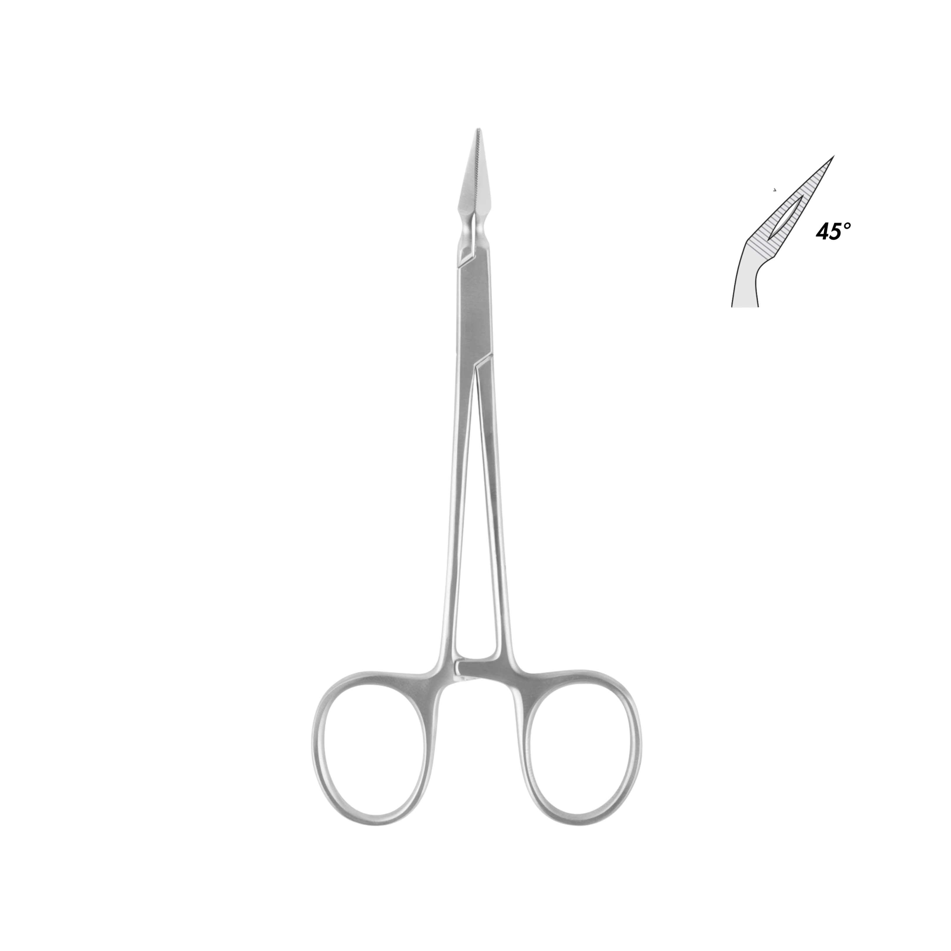Stieglitz Forceps, 45° Angle, 13.5 cm (13-011-13)
