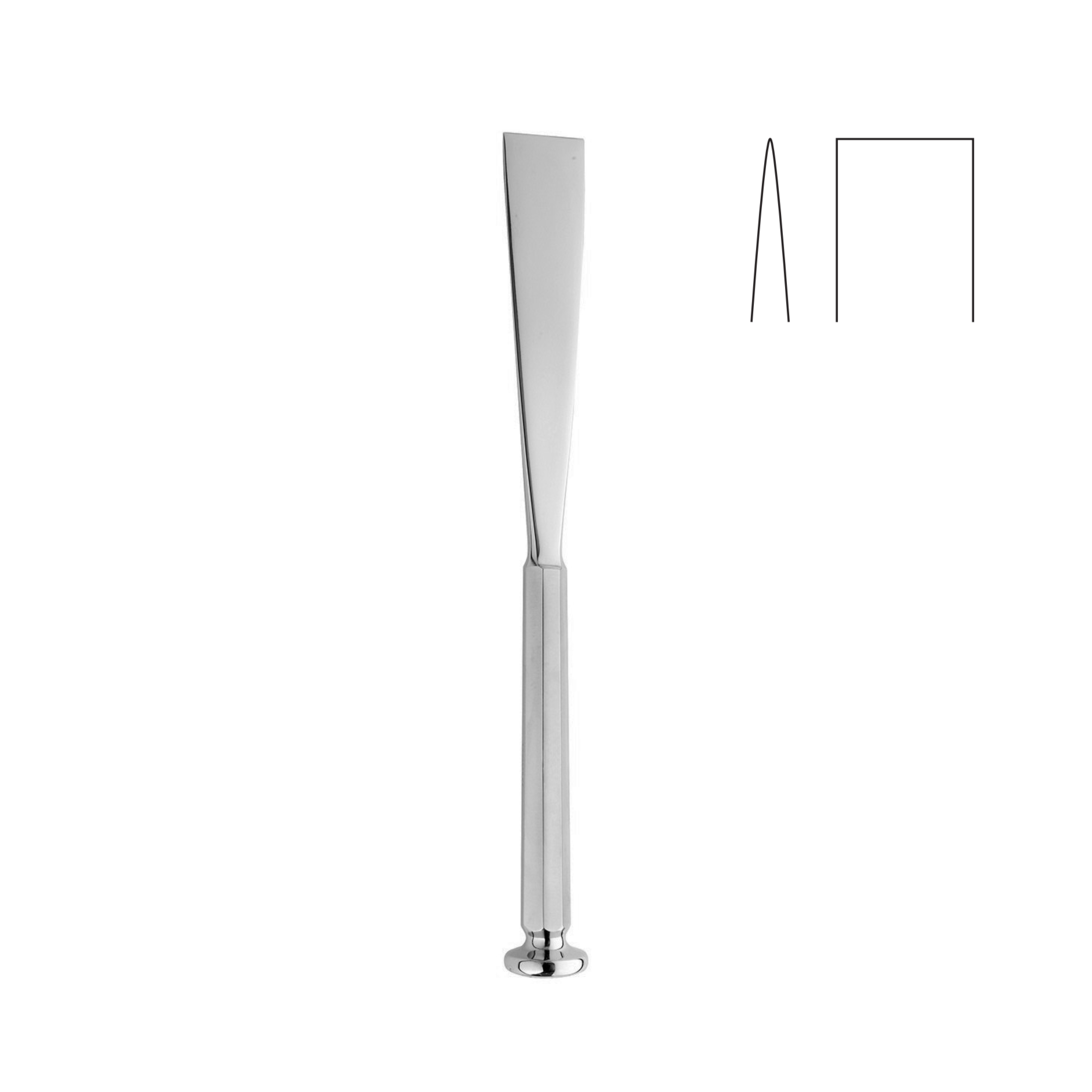 Stille Osteotome, Straight, Tip Size 20.0 mm, 20.0 cm (27-075-20)