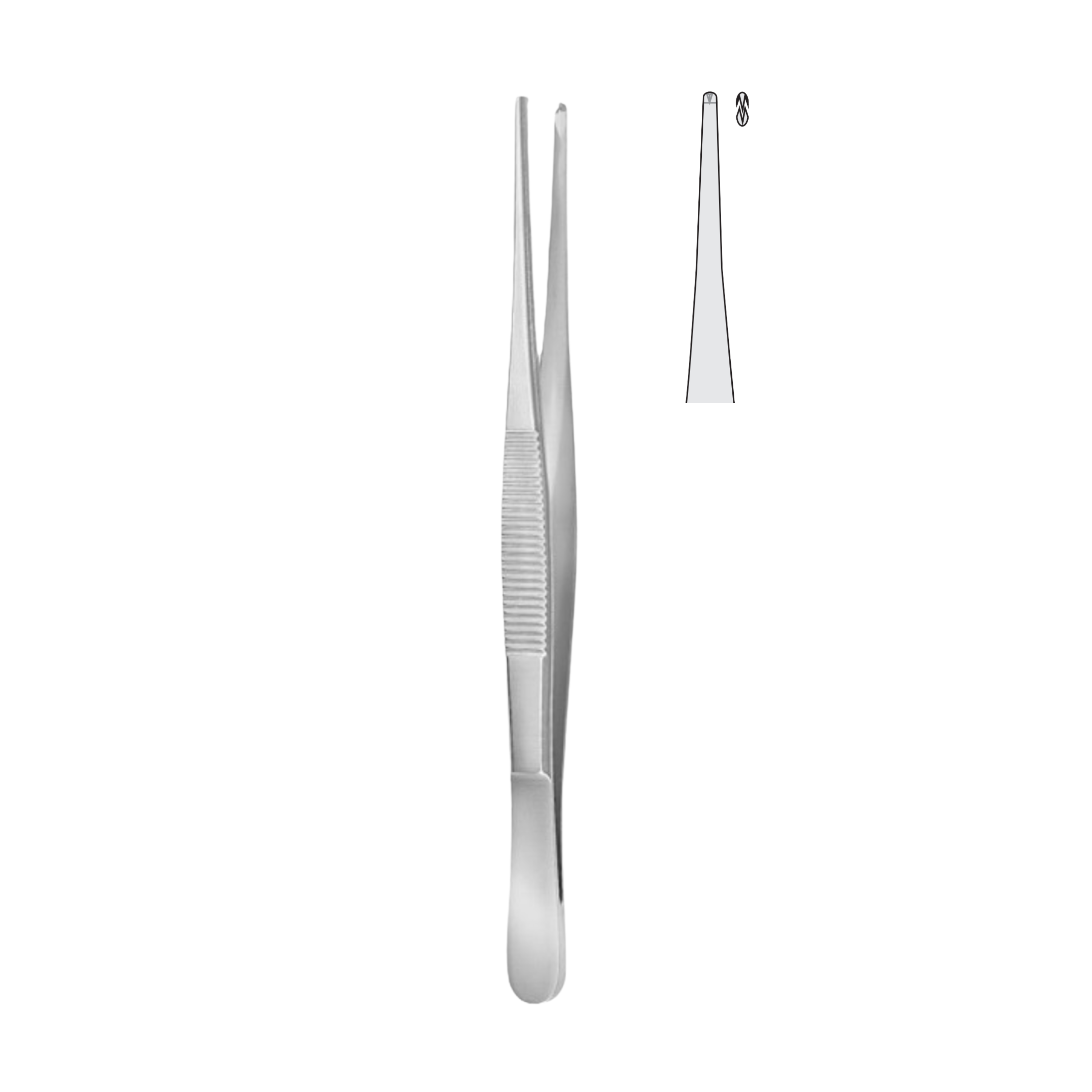 Tissue Forceps, 1x2 Teeth, 11.5 cm (03-090-11)