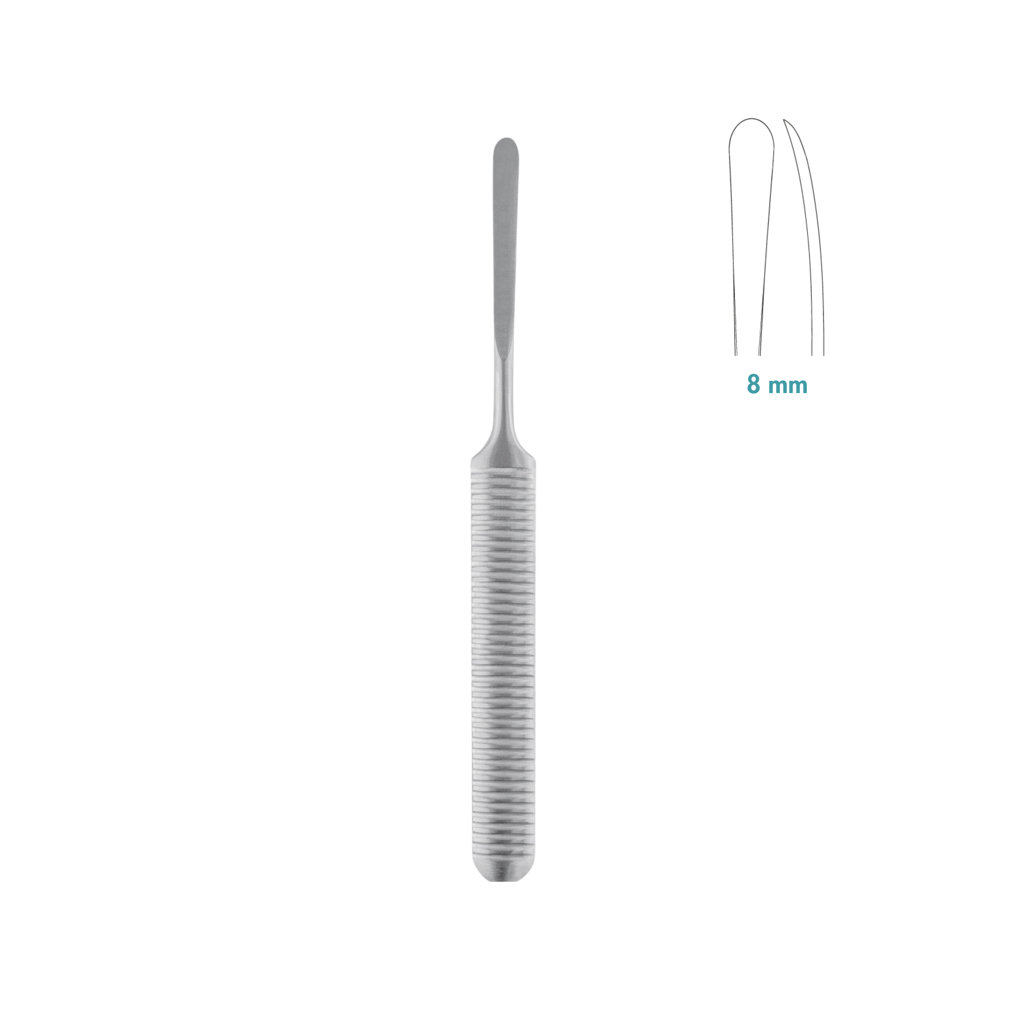 Williger Periosteal Elevator, 8.0 mm, 16.0 cm (24-013-16)